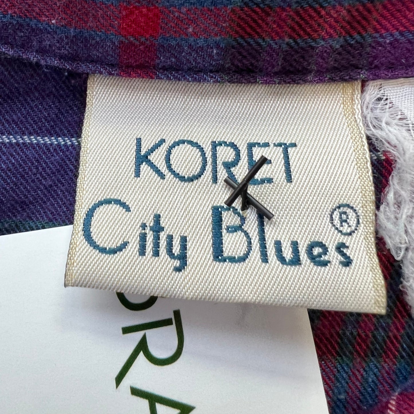 Vintage Koret City Blues Flannel