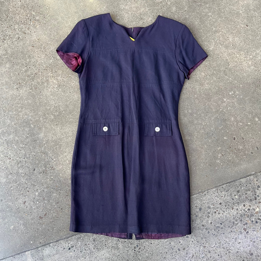 Vintage Deep Purple Dress