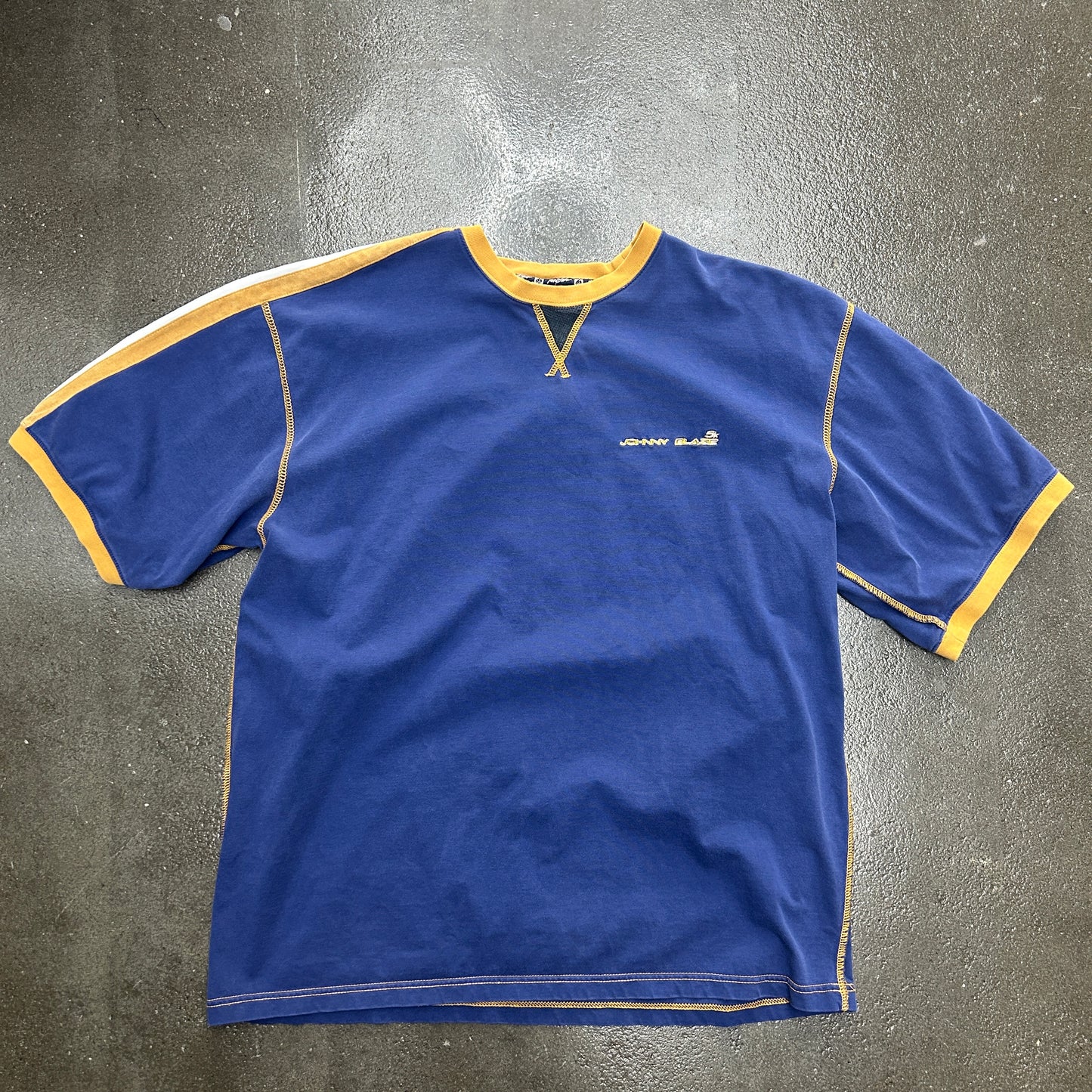 Vintage Johnny Blaze 5K Contrast Stitch Tee