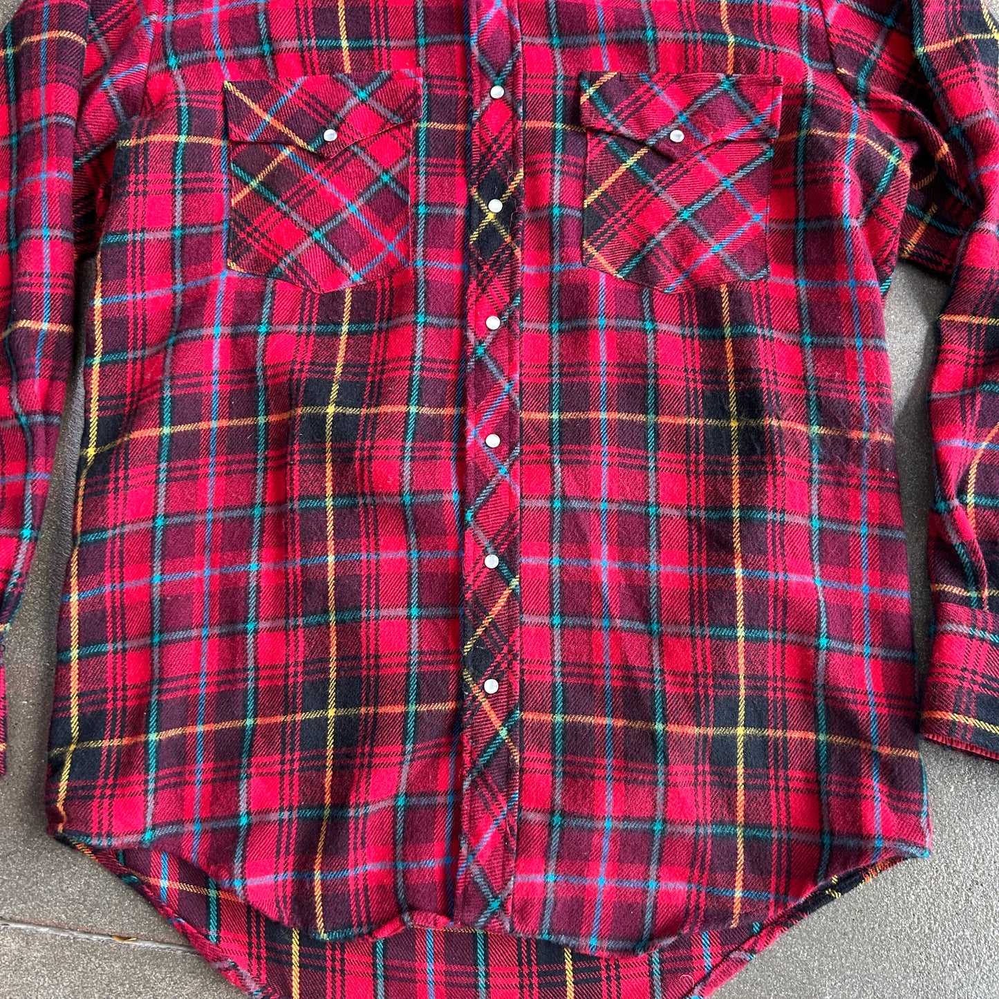Vintage Plaid Williams Bay Snap Front Flannel