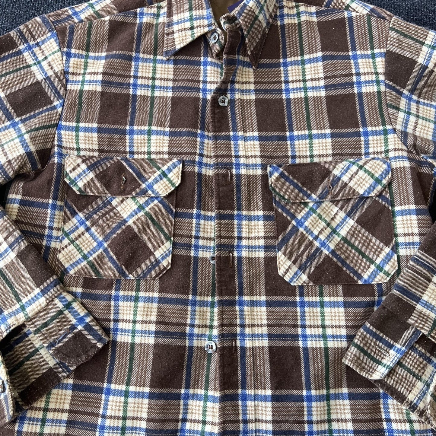 Vintage 90s Quilted Lined Flannel