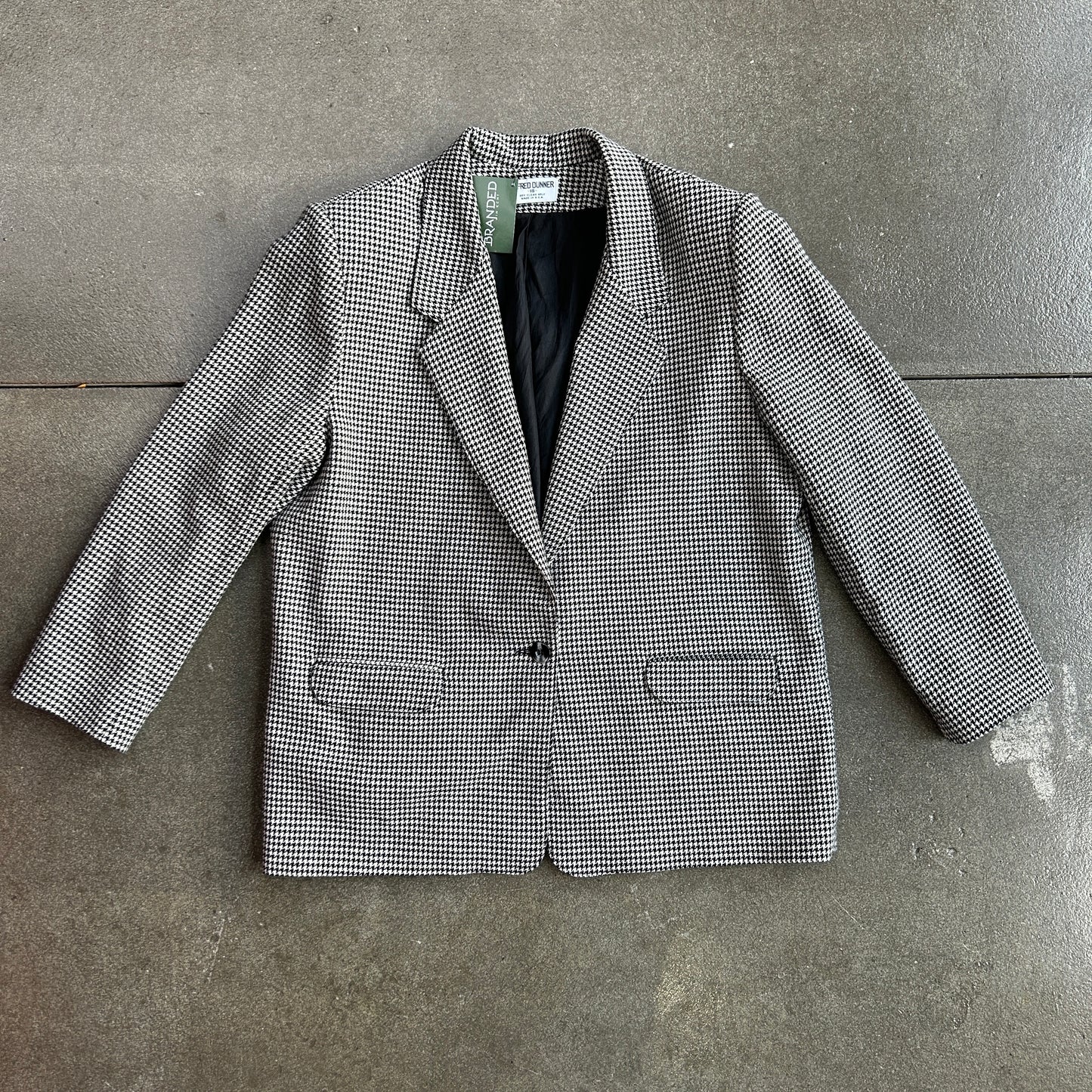 Vintage Alfred Dunner Houndstooth Blazer