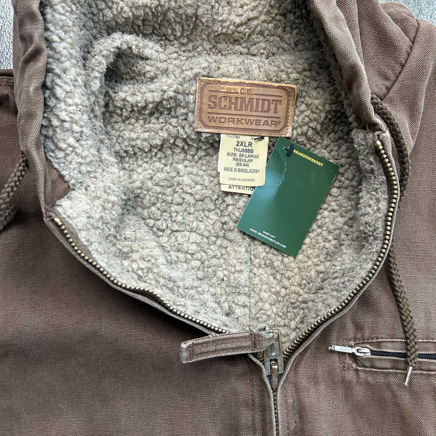 Schmidt Brown Zip Up