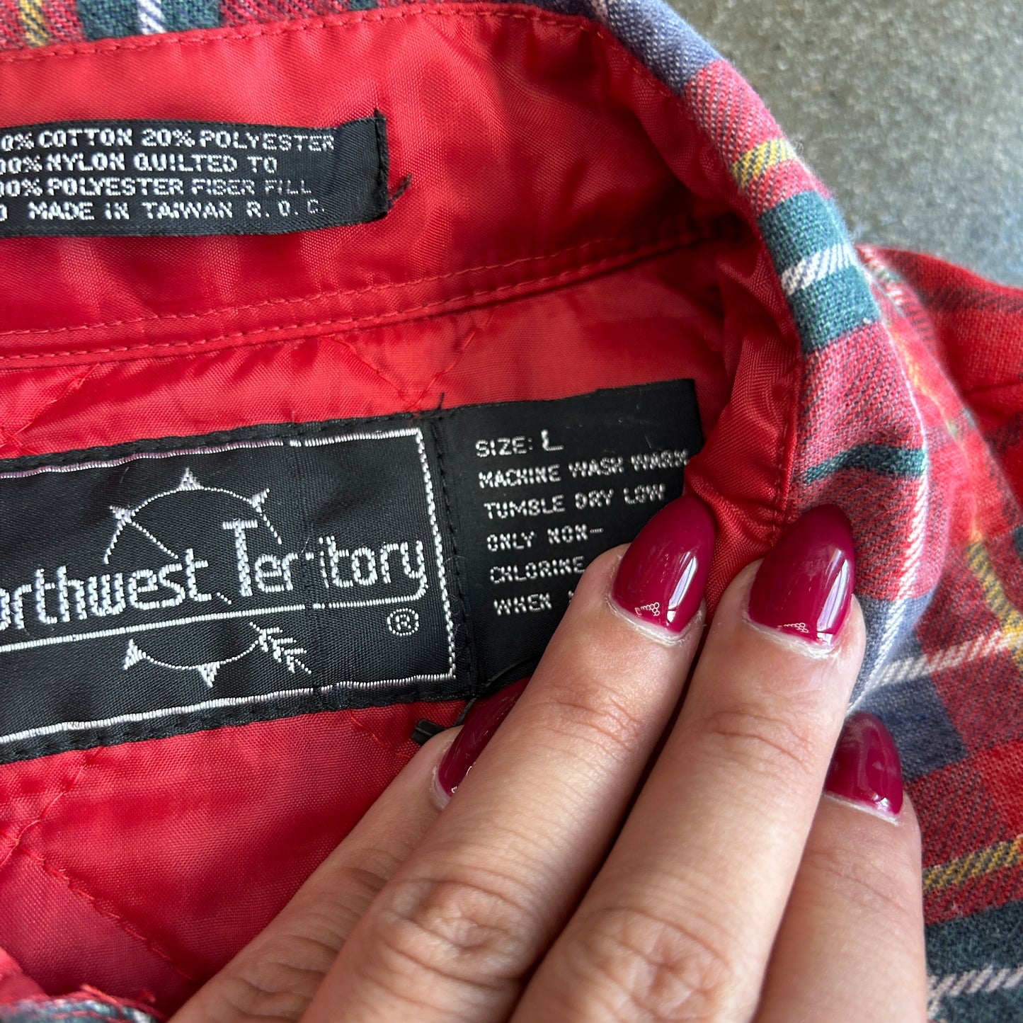 Vintage Northwest Territory Button Up Flannel Jacket