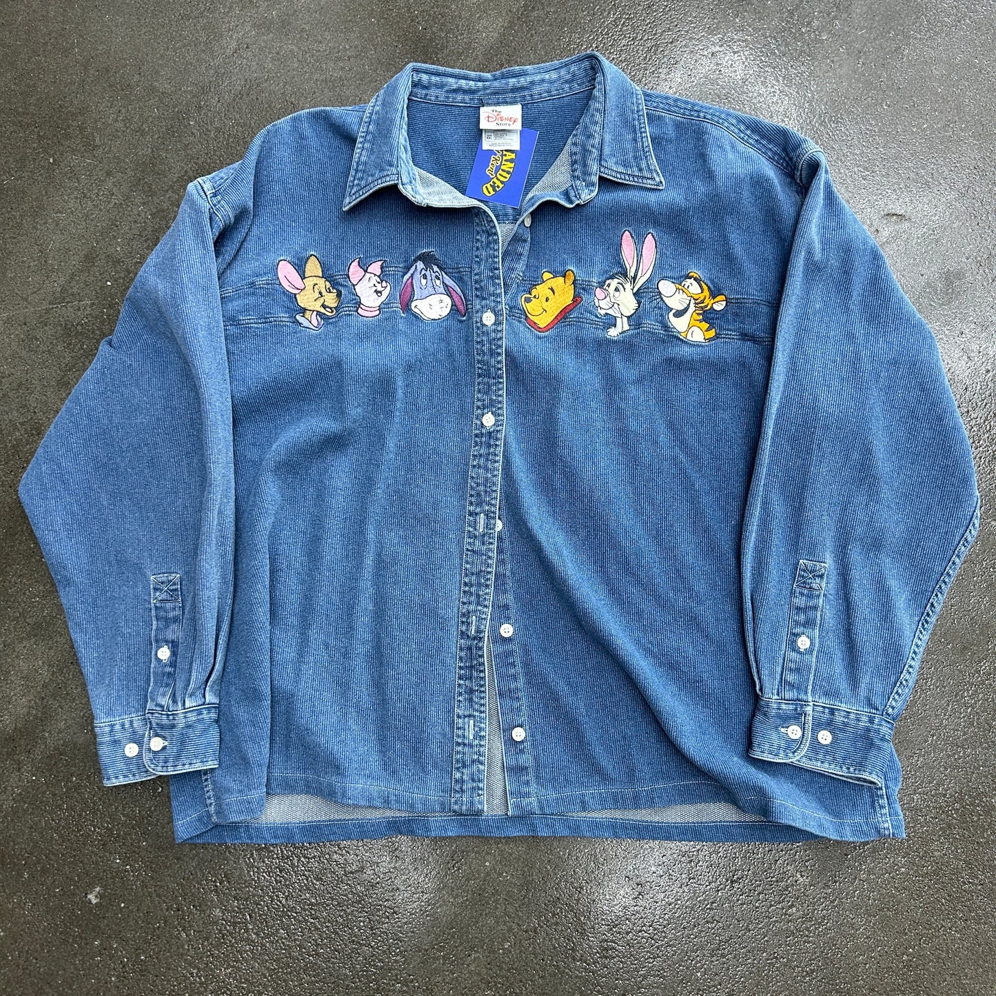 Vintage Disney Winnie The Pooh Button Up