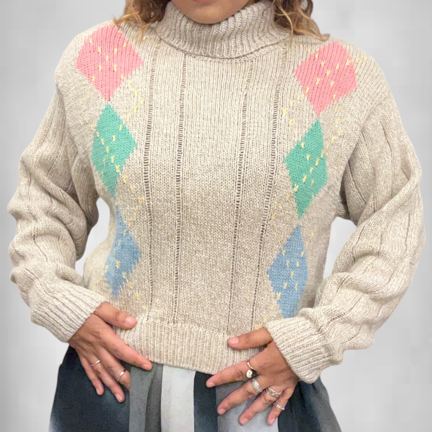 Vintage LizSport Cropped Sweater