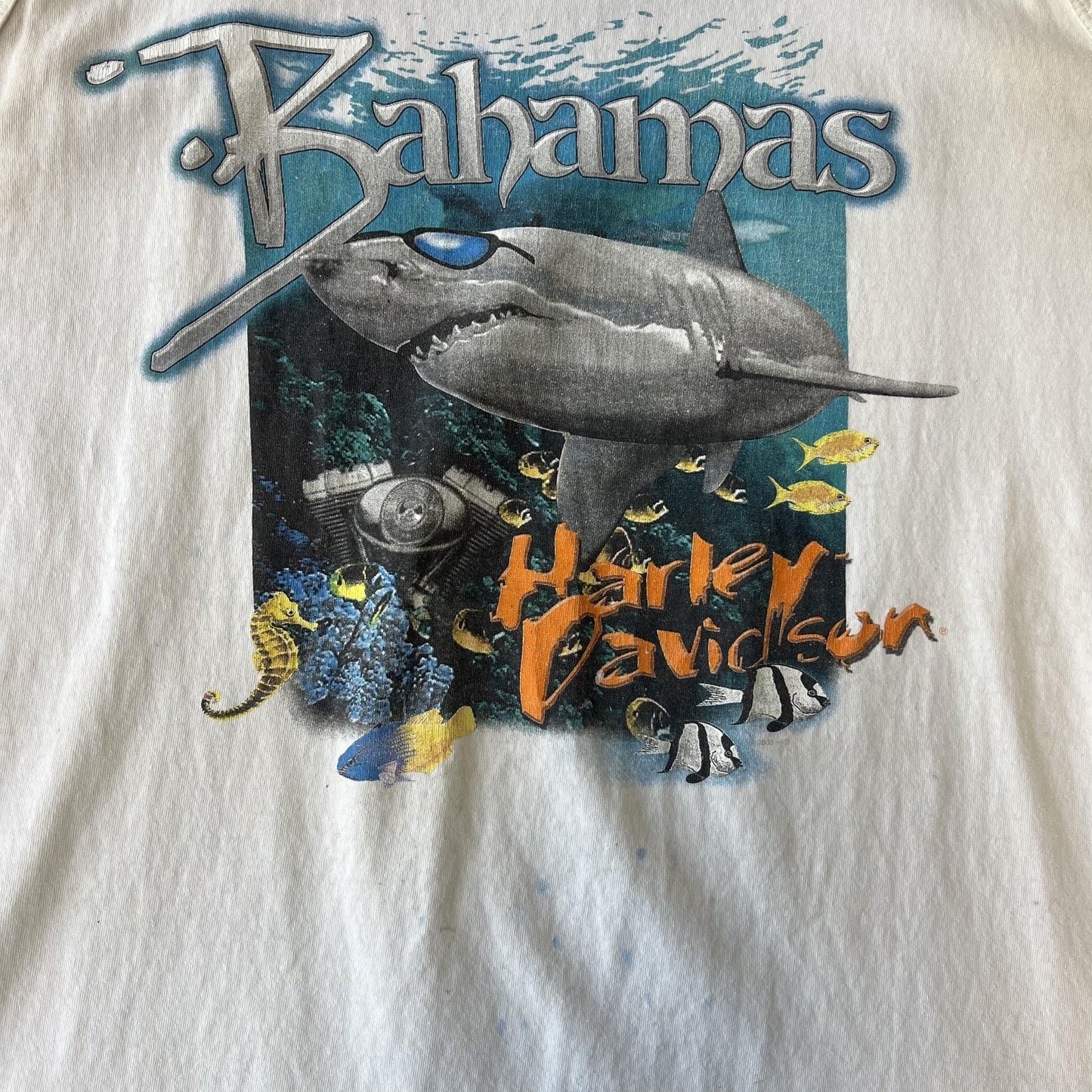 Vintage 90s Harley Davidson Shirt Bahamas Tank Top