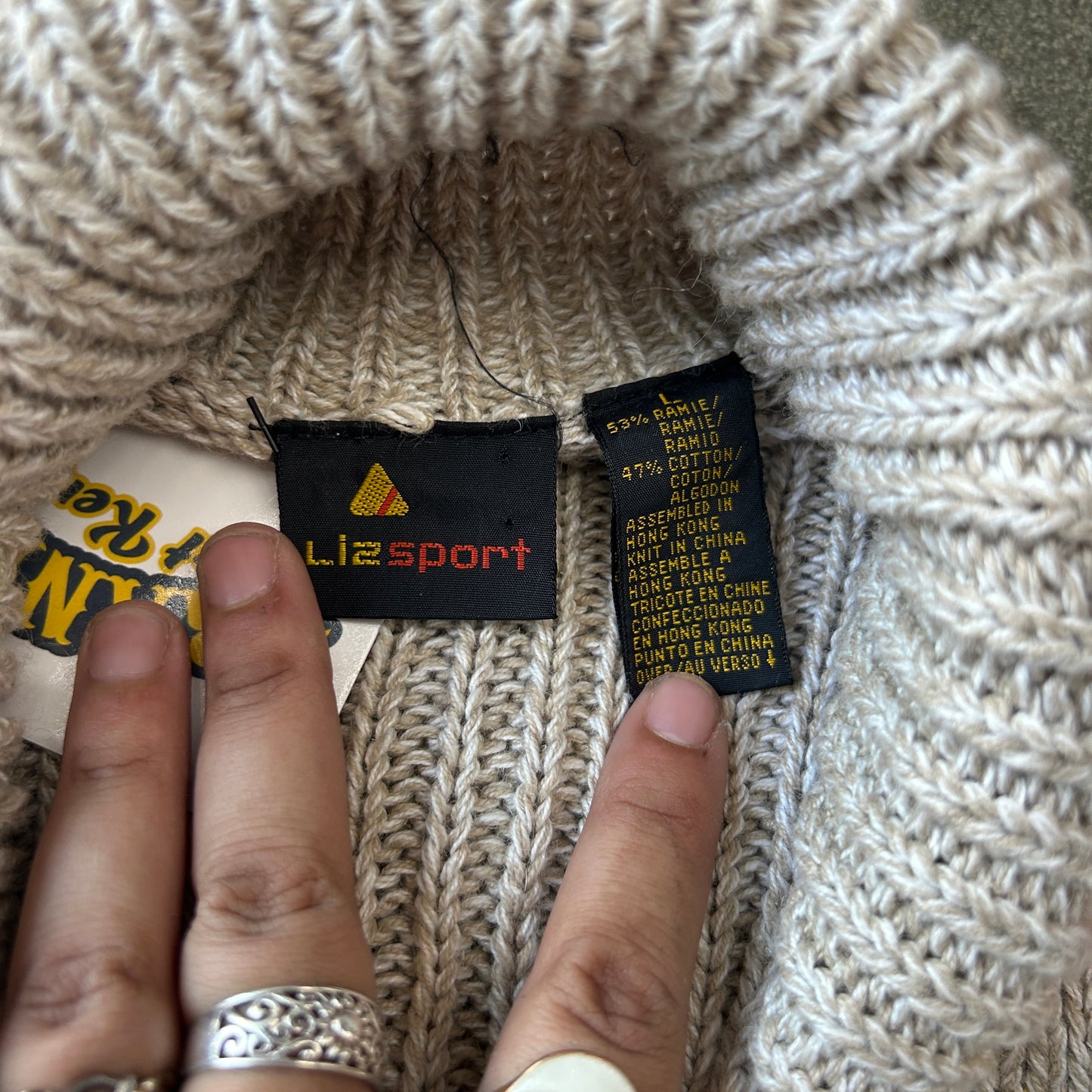 Vintage LizSport Cropped Sweater