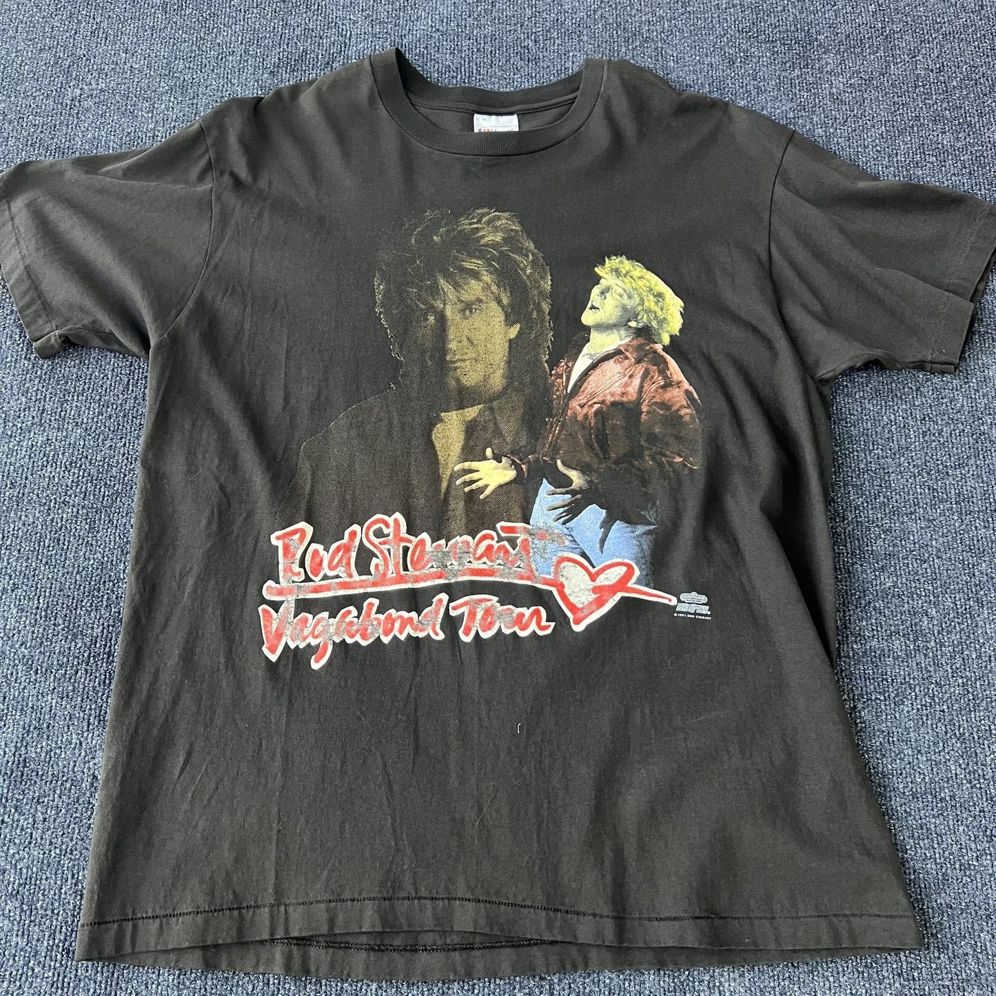 Vintage 90s Rod Stewart Vagabond Heart Tour Tee