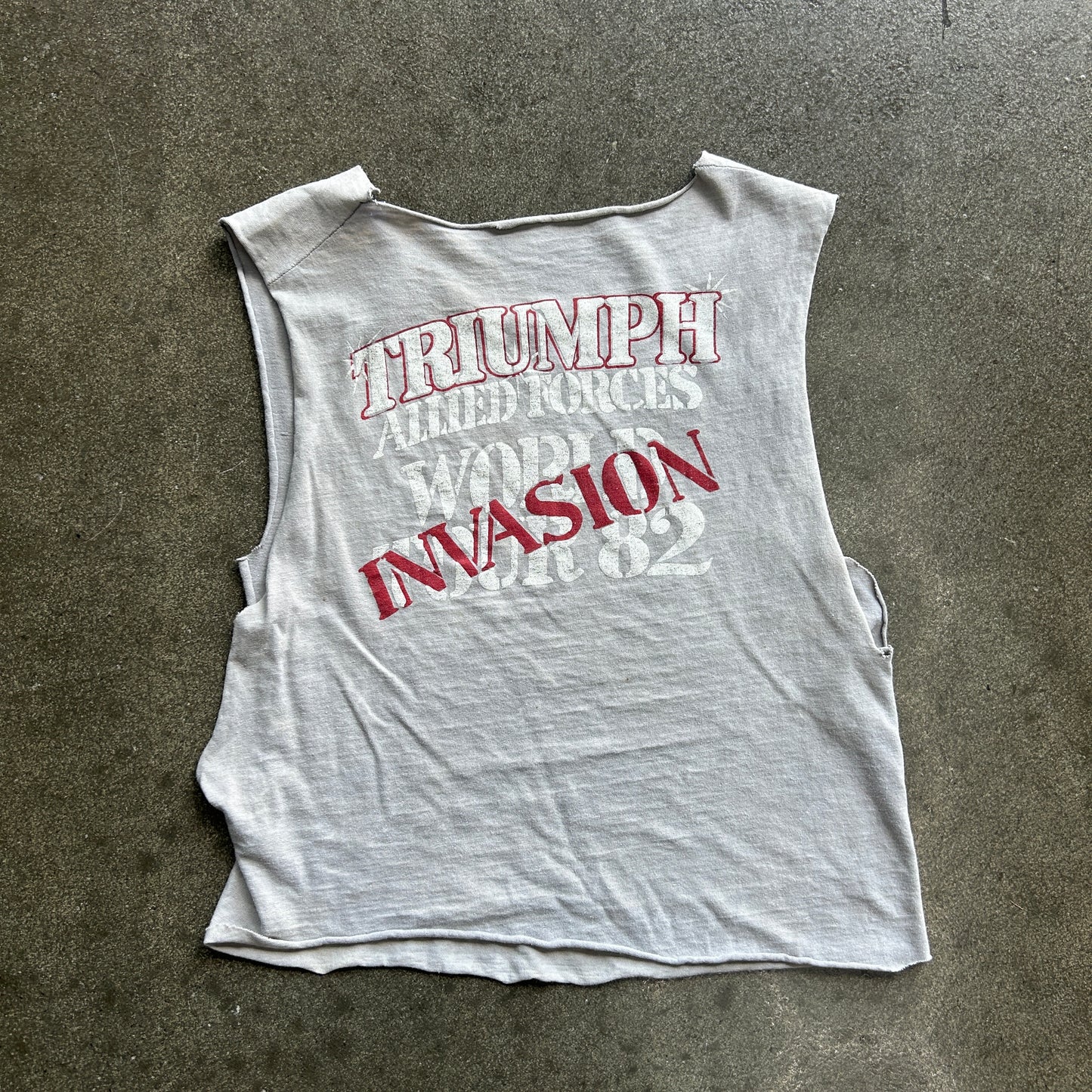 Vintage Triumph Cutoff Tank