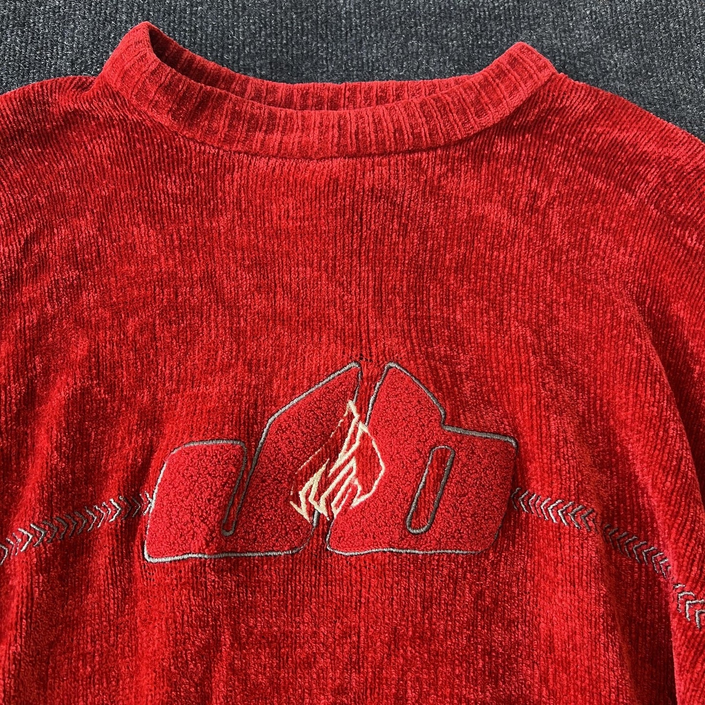 Vintage 90s Johnny Blaze Chenille Sweater