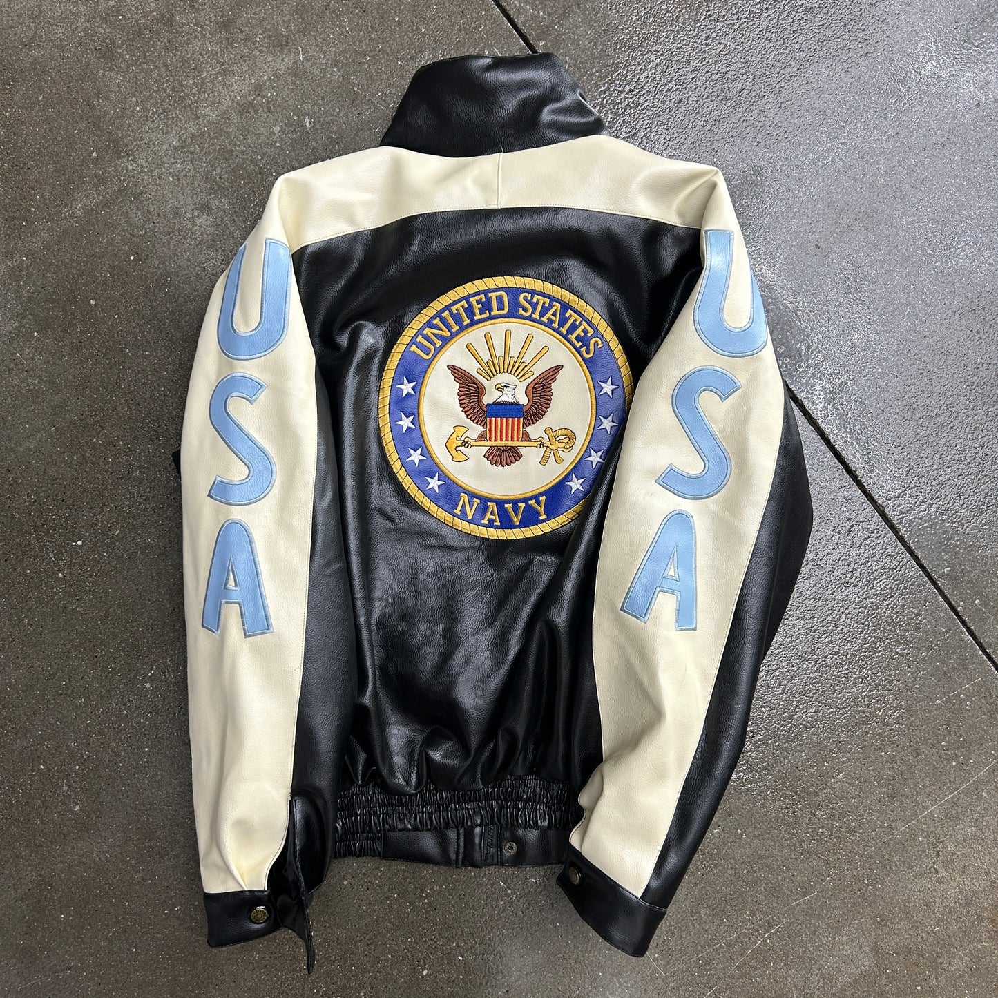 Vintage US Navy Leather Bomber
