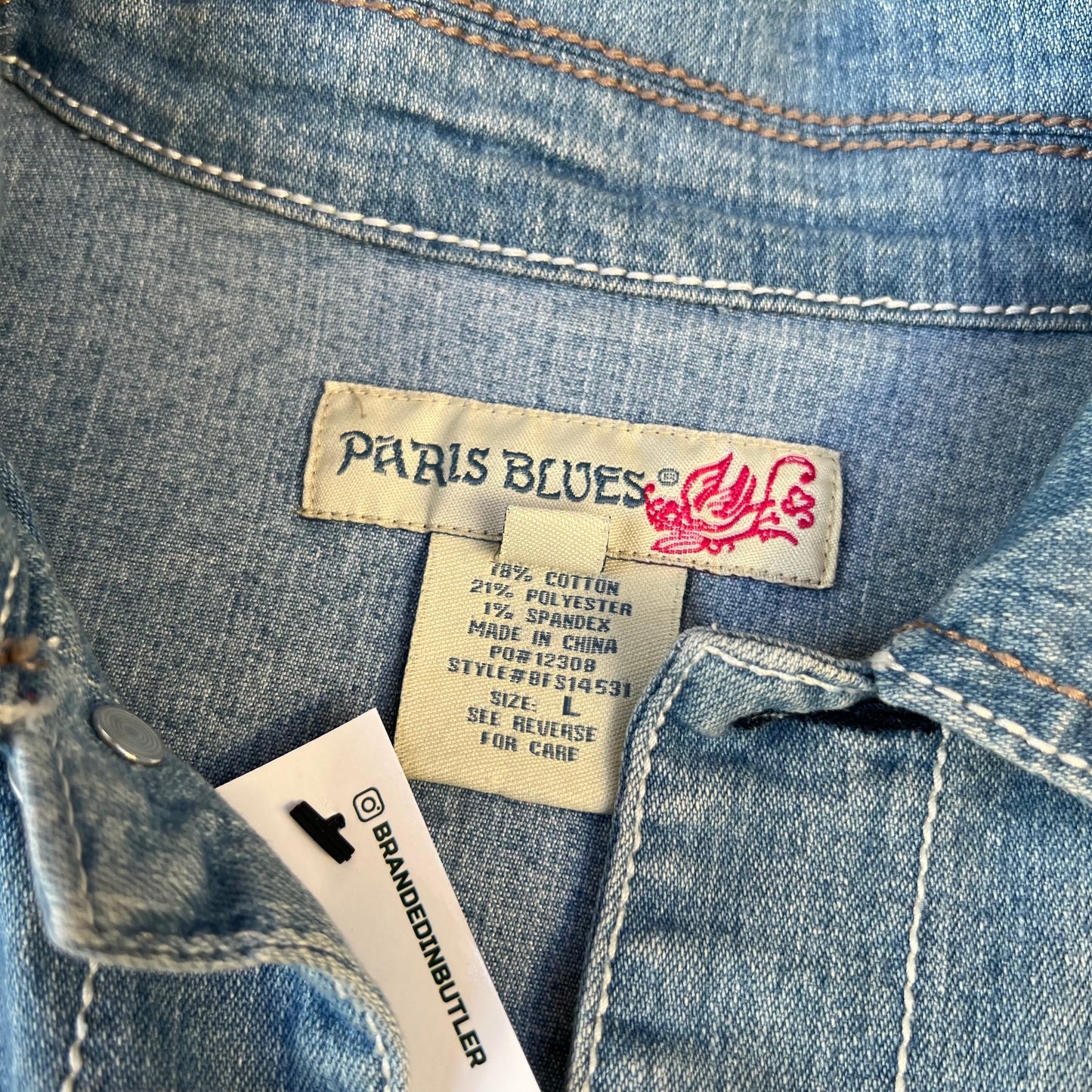Vintage Paris Blues Jean Jacket