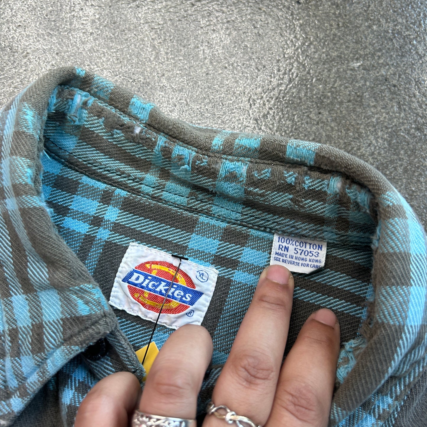 Vintage Dickies Distressed Flannel