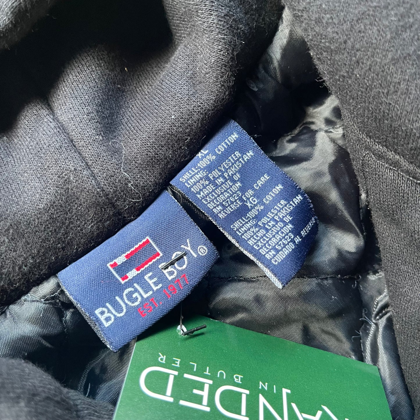 Vintage Bugle Boy Hooded Flannel