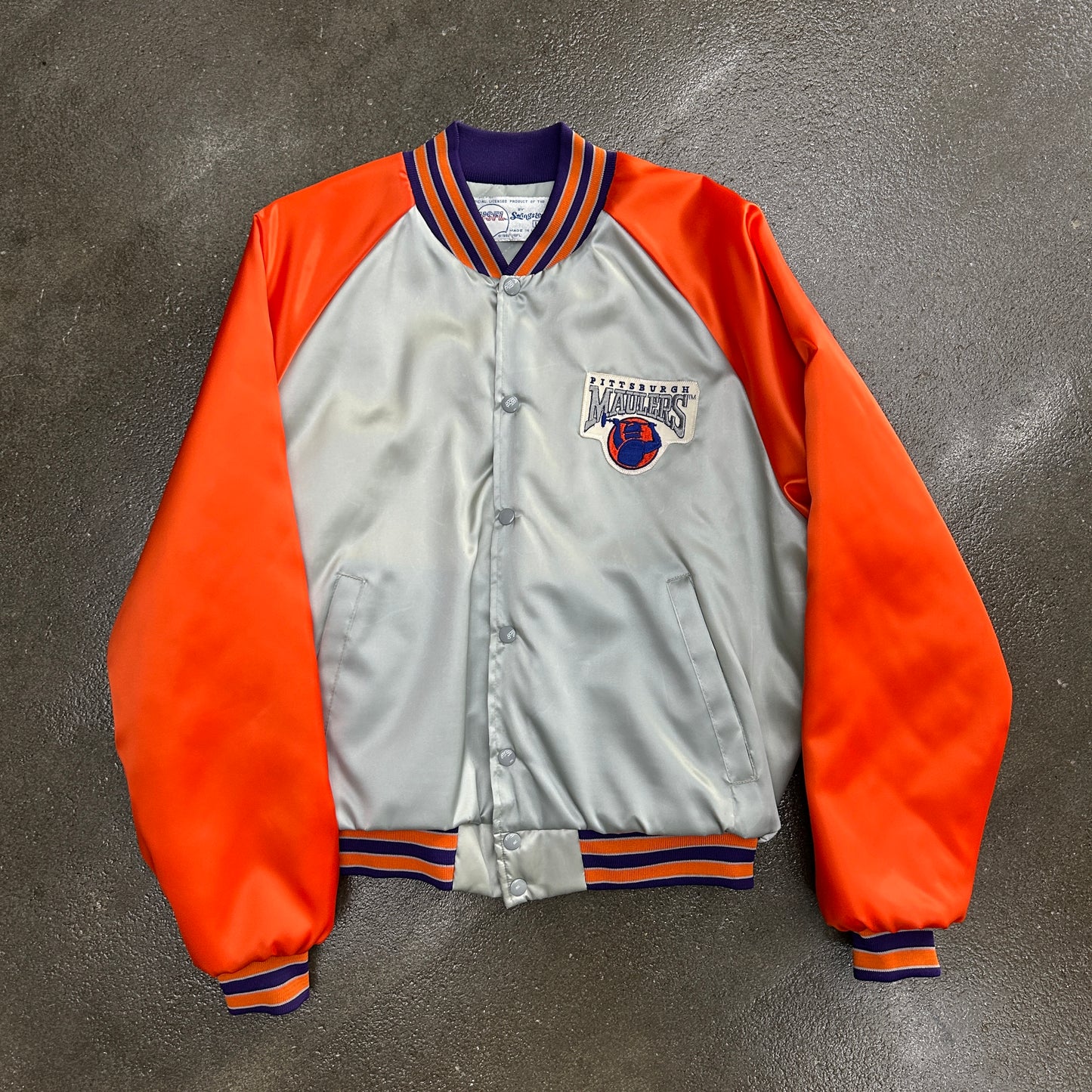 Vintage Pittsburgh Maulers Varsity Bomber