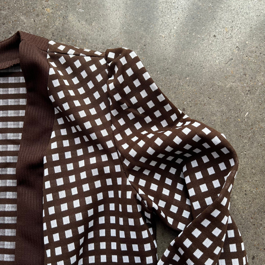 Vintage Brown Plaid Blazer