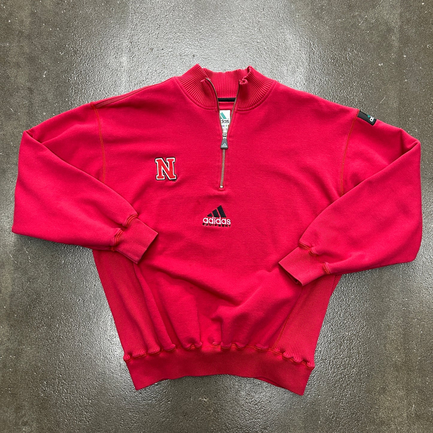 Vintage Nebraska University Adidas Quarter Zip