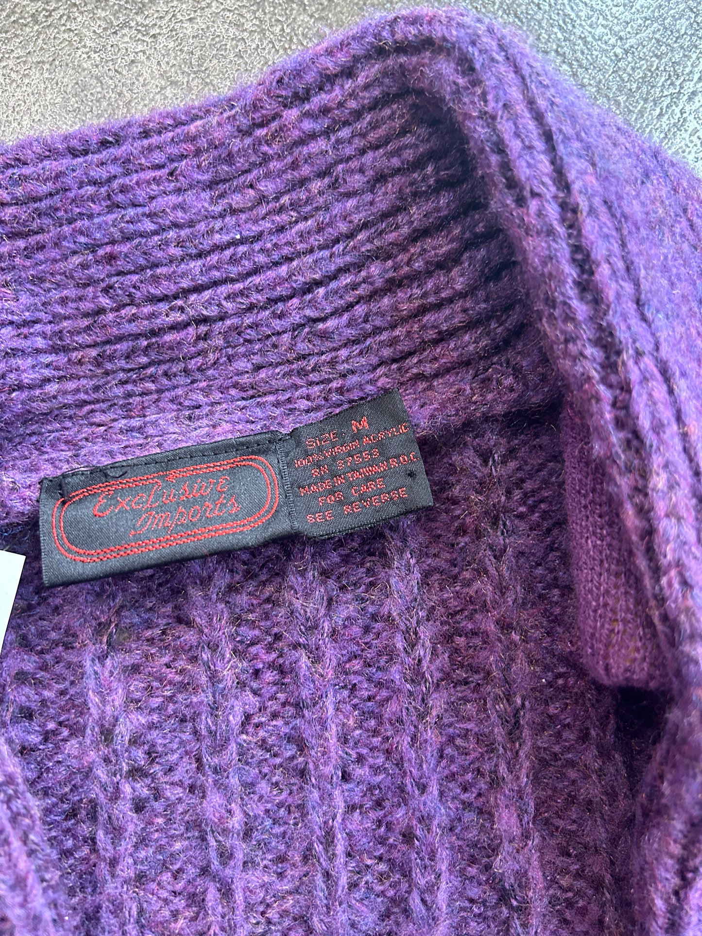 Vintage Exclusive Imports Knit Cardigan