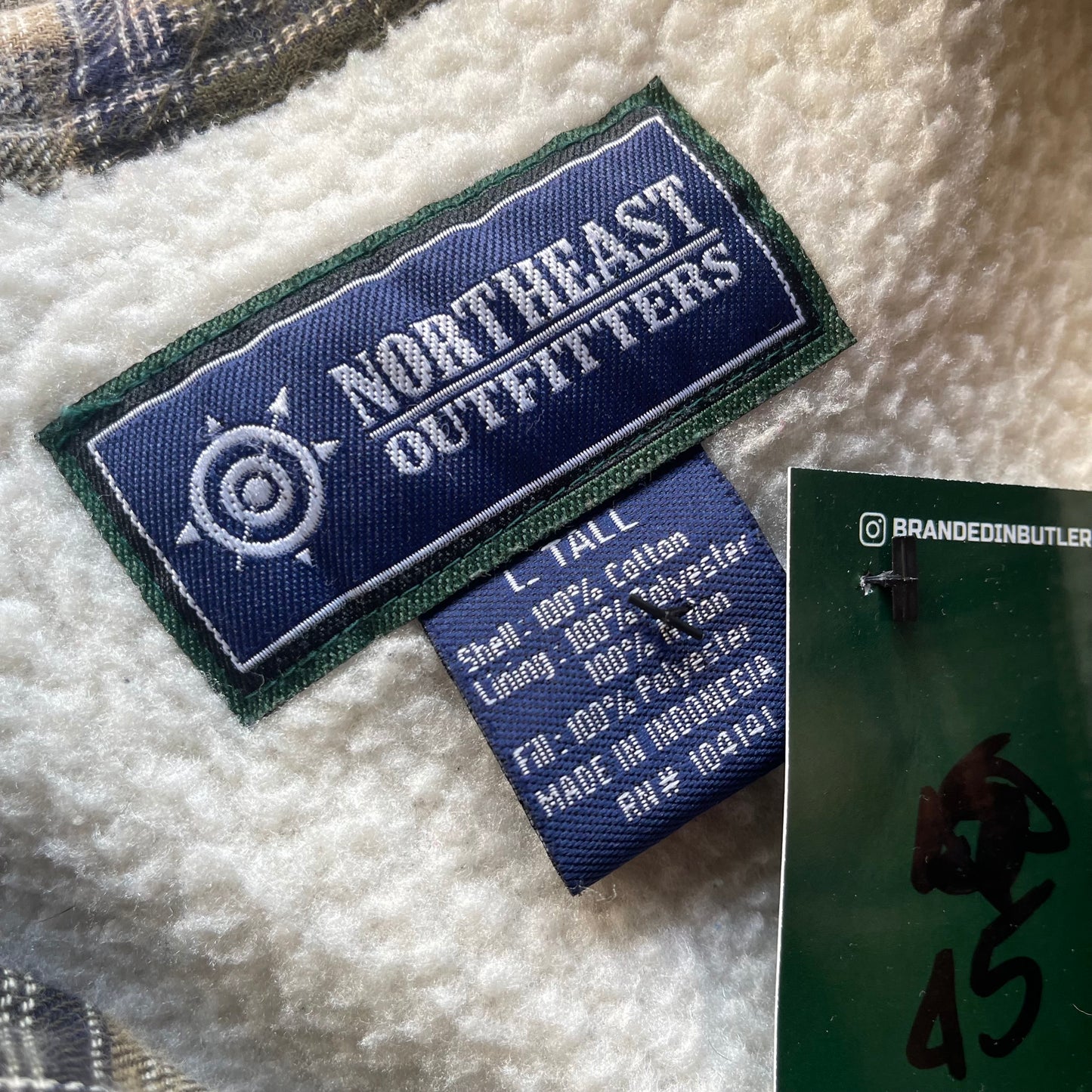 Vintage North East Outfitters Quilted Flannel