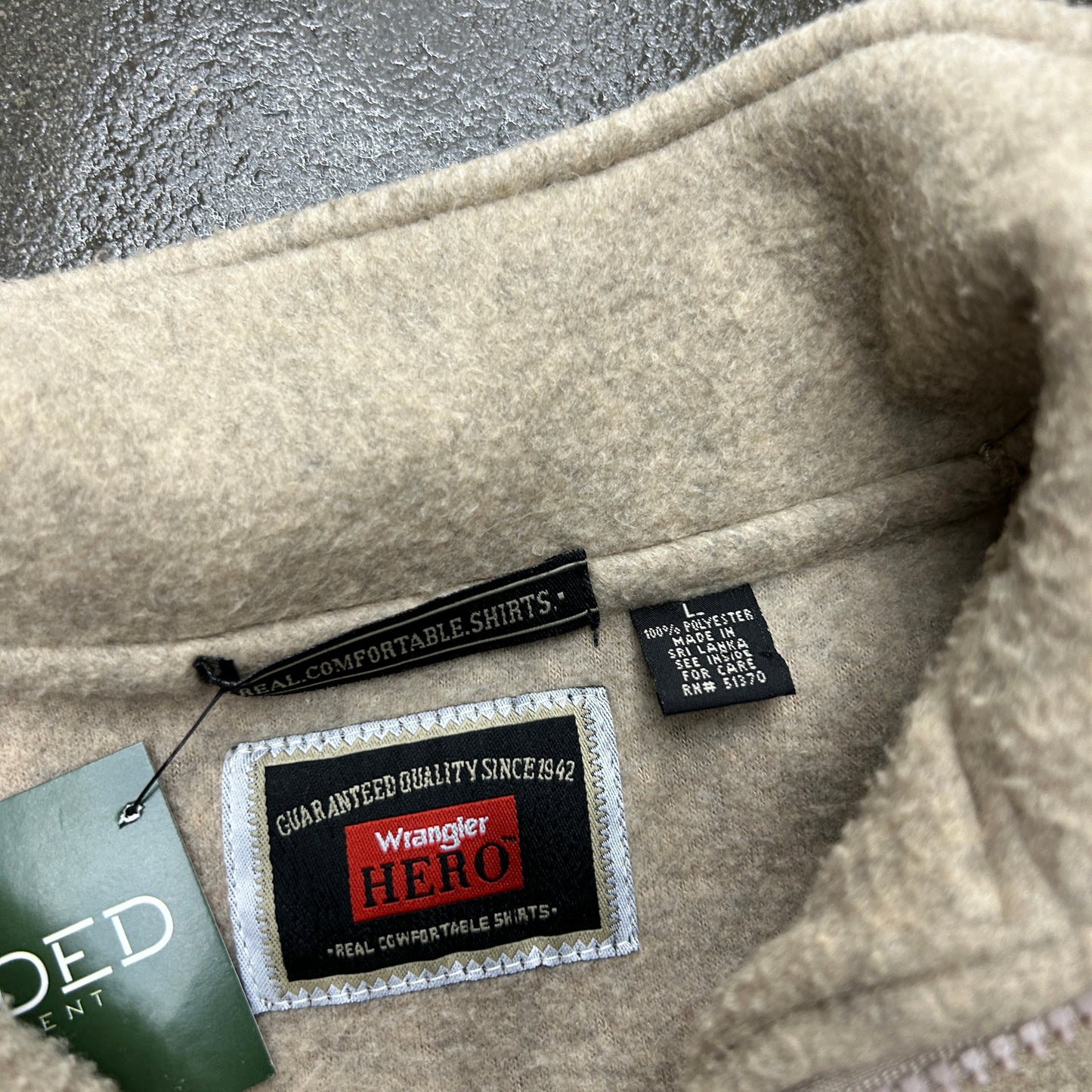 Vintage Wrangler Hero Fleece Quarter Zip