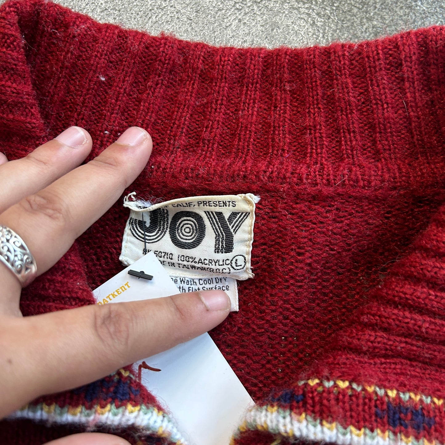 Vintage JOY Keyhole Cardigan