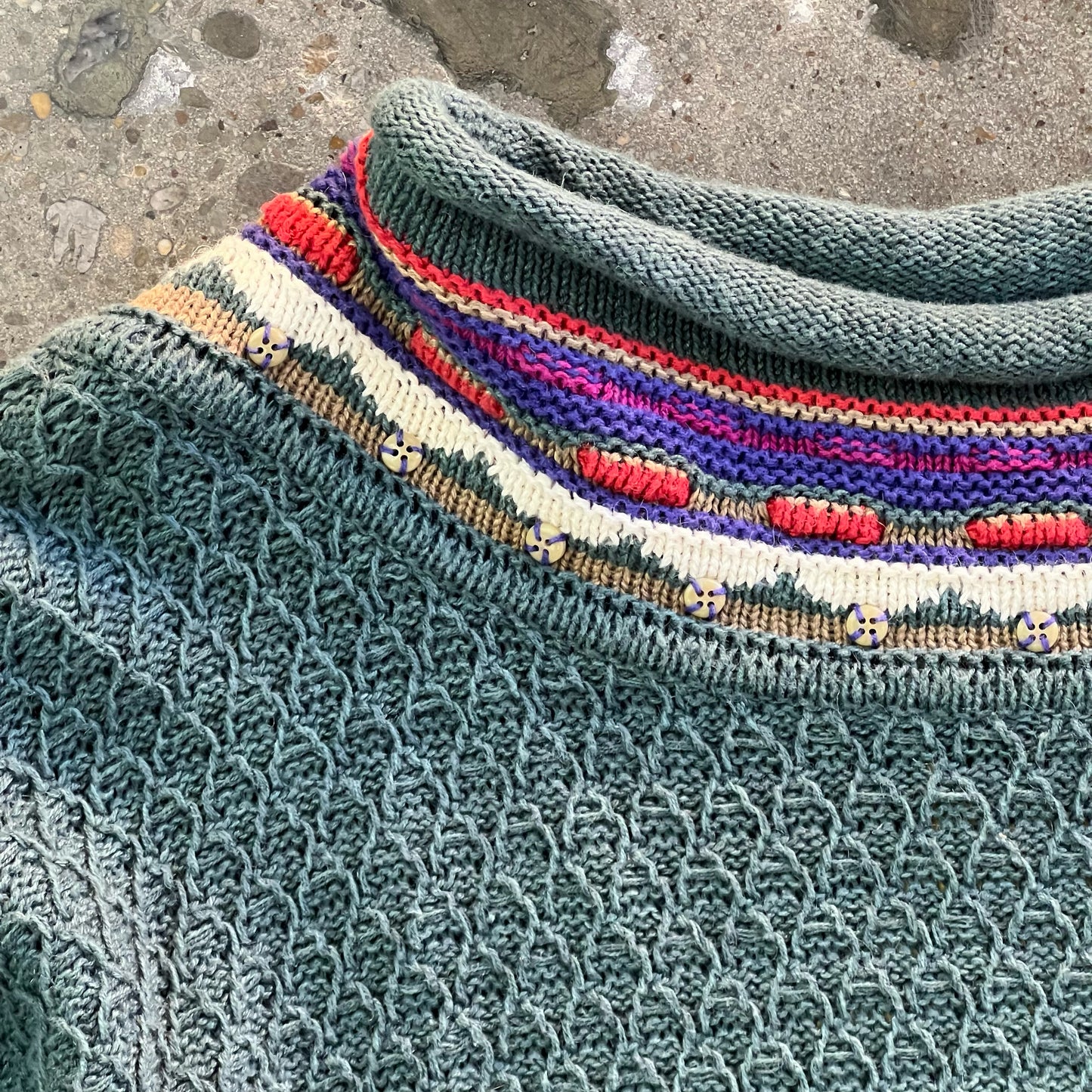 Vintage 1992 Segrets Patterned Sweater