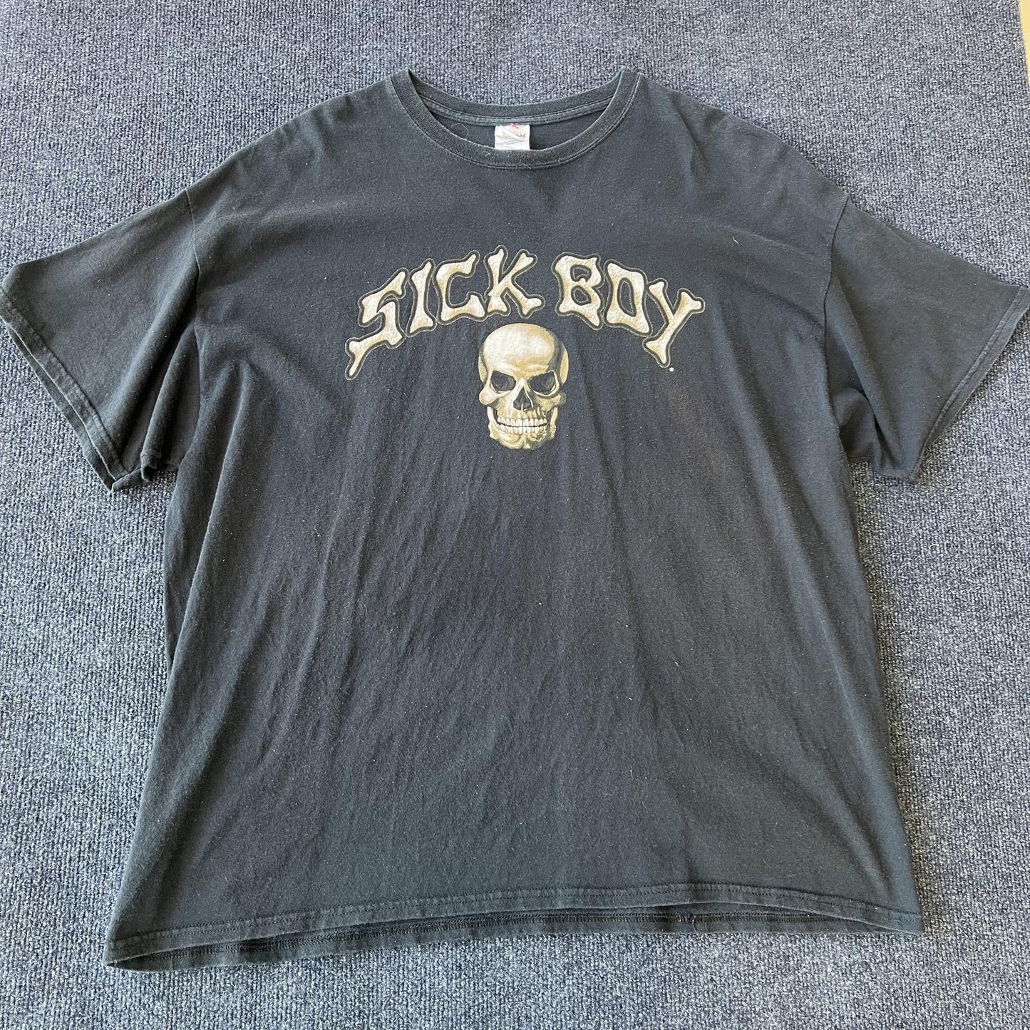 Y2K Sick Boy Motorcycle Skull Tee