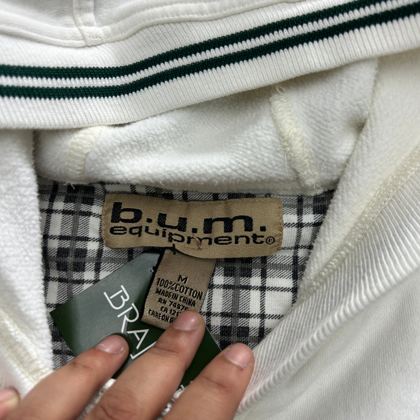 Vintage BUM Equipment Button Down Hoodie