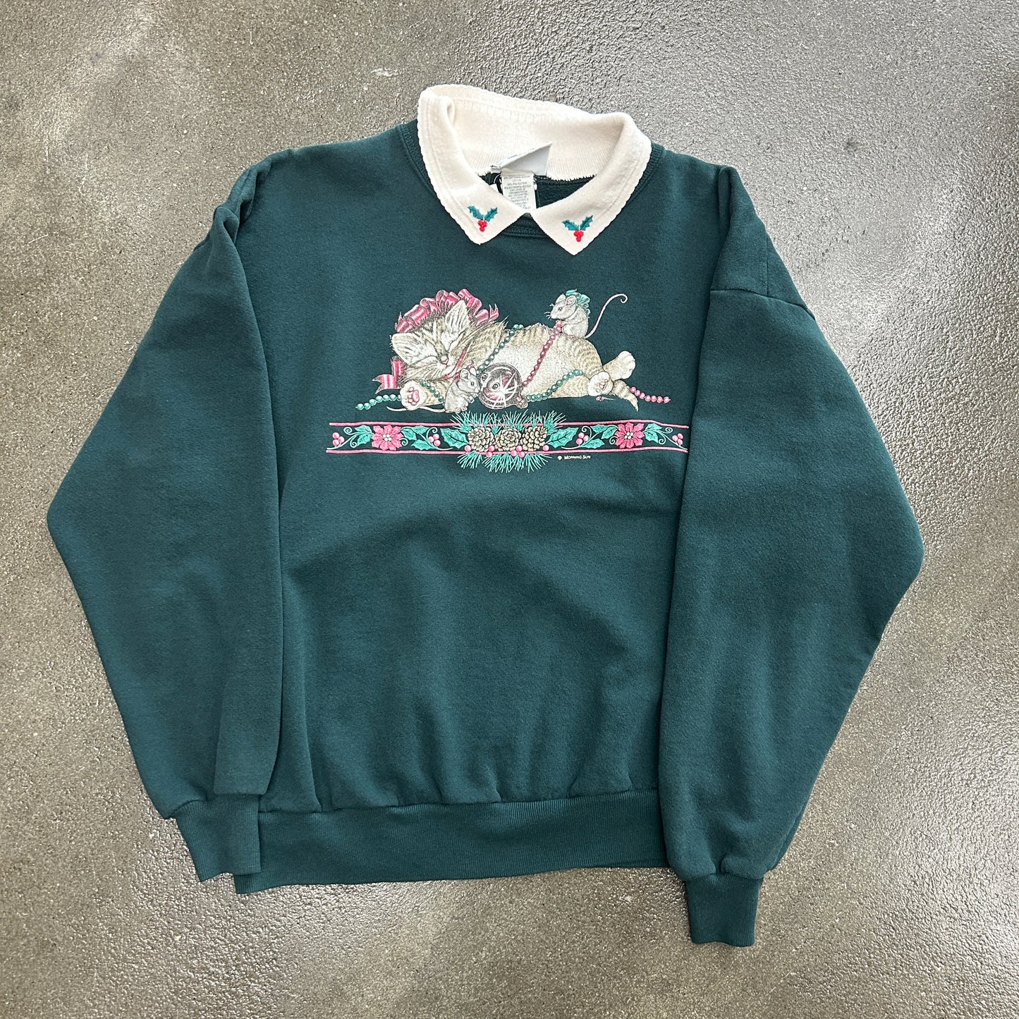 Vintage Morning Sun Cat & Mouse Crewneck