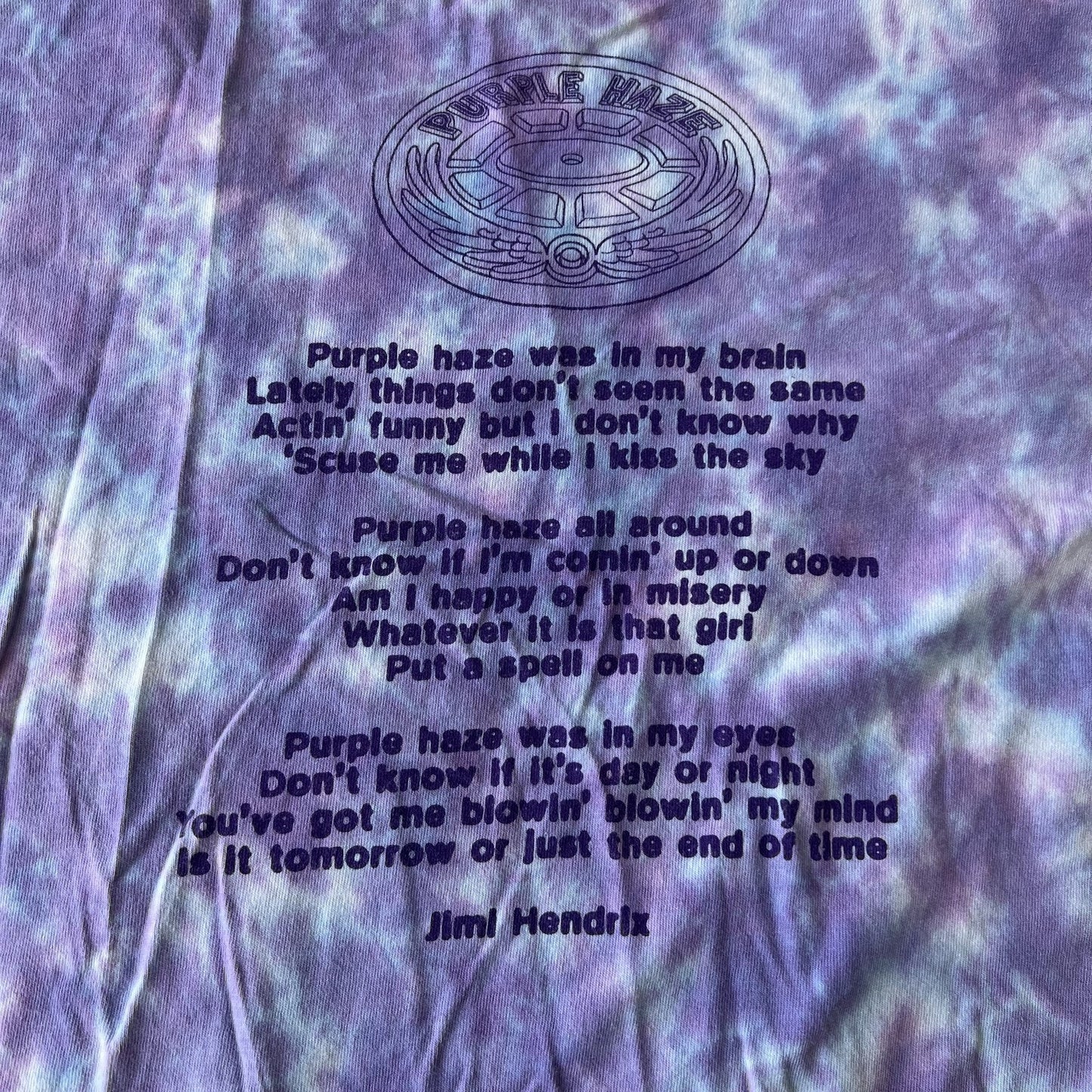 Vintage Jimi Hendrix Tie Dye Purple Haze Tee