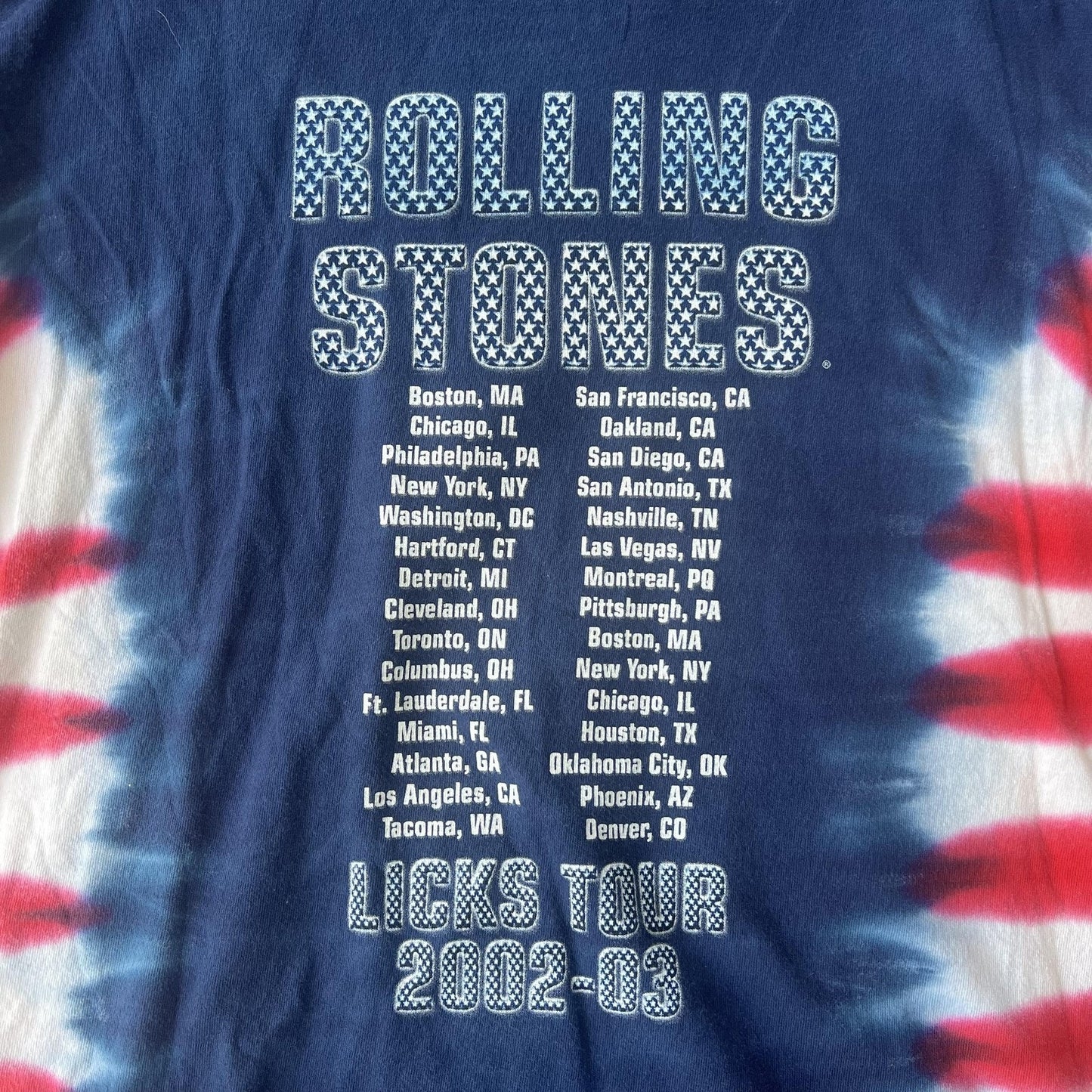 Vintage Rolling Stones 2002 Band Tee