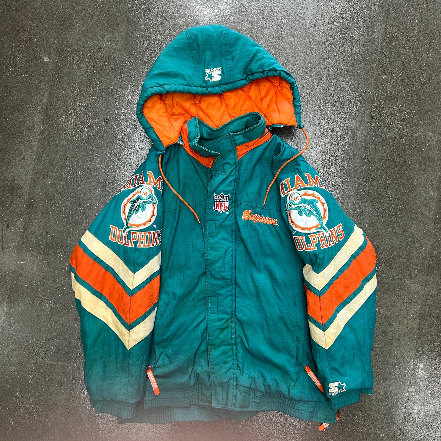 Vintage Miami Dolphins NFL Starter Puffer
