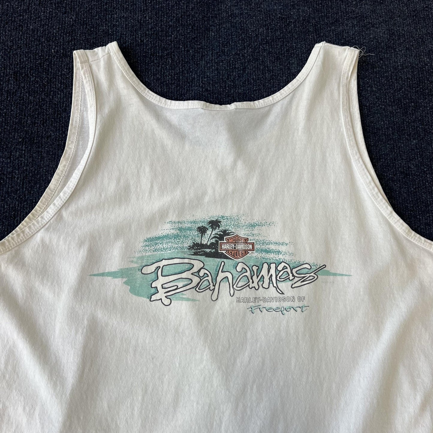 Vintage 90s Harley Davidson Shirt Bahamas Tank Top