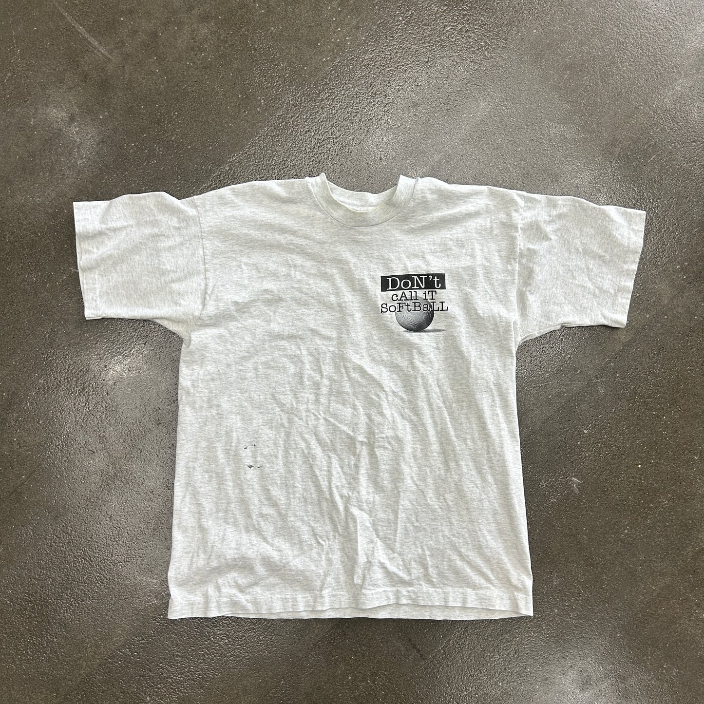 Vintage Softball Single Stitch Tee