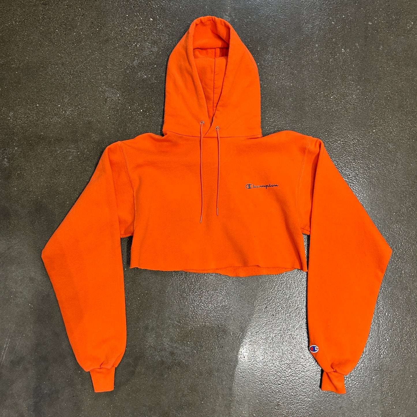 Vintage Champion Cropped Hoodie