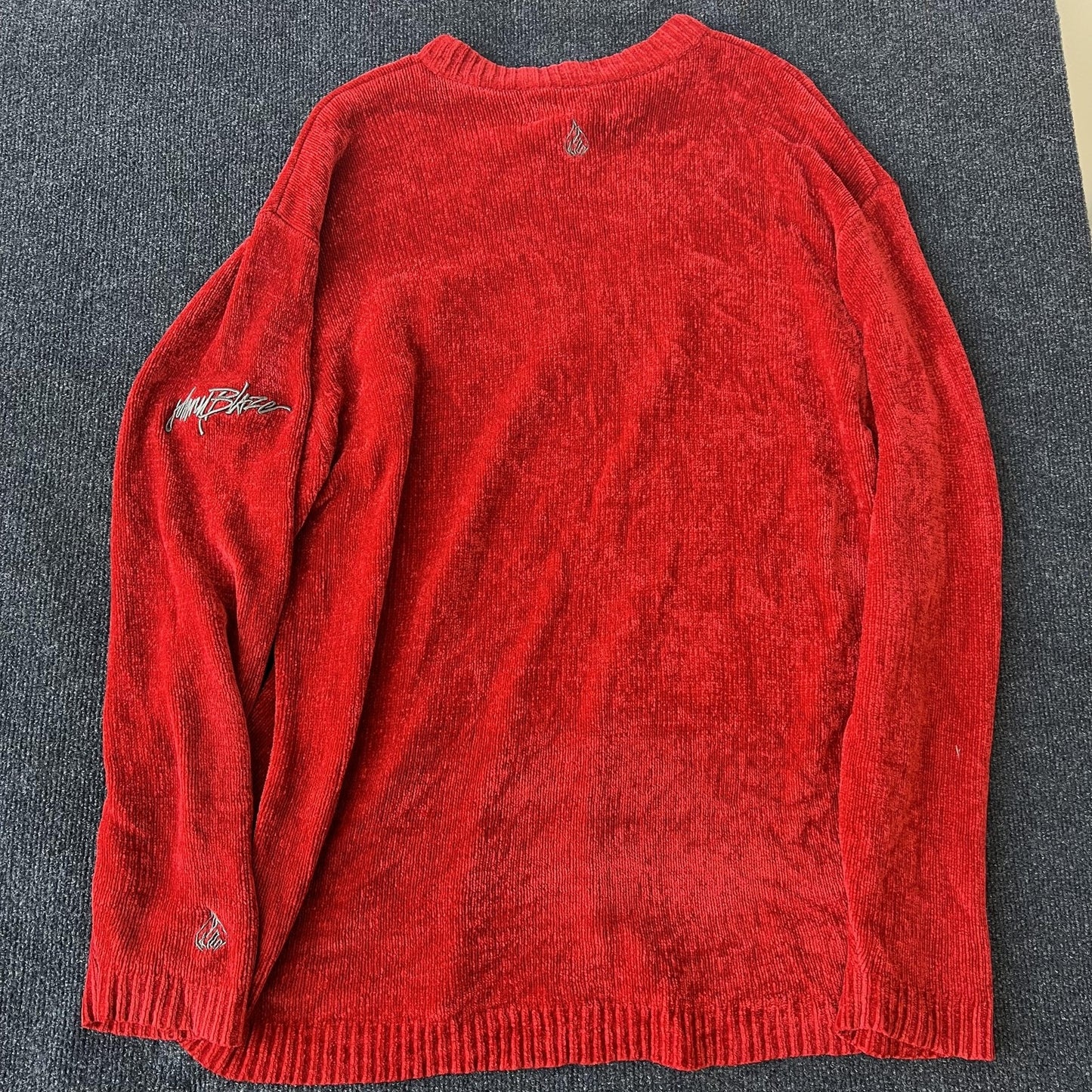 Vintage 90s Johnny Blaze Chenille Sweater