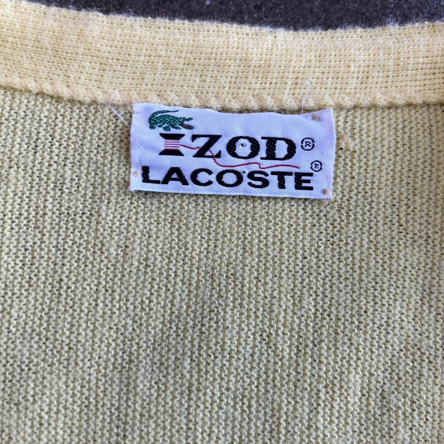 Vintage Lacoste Button Up Sweater