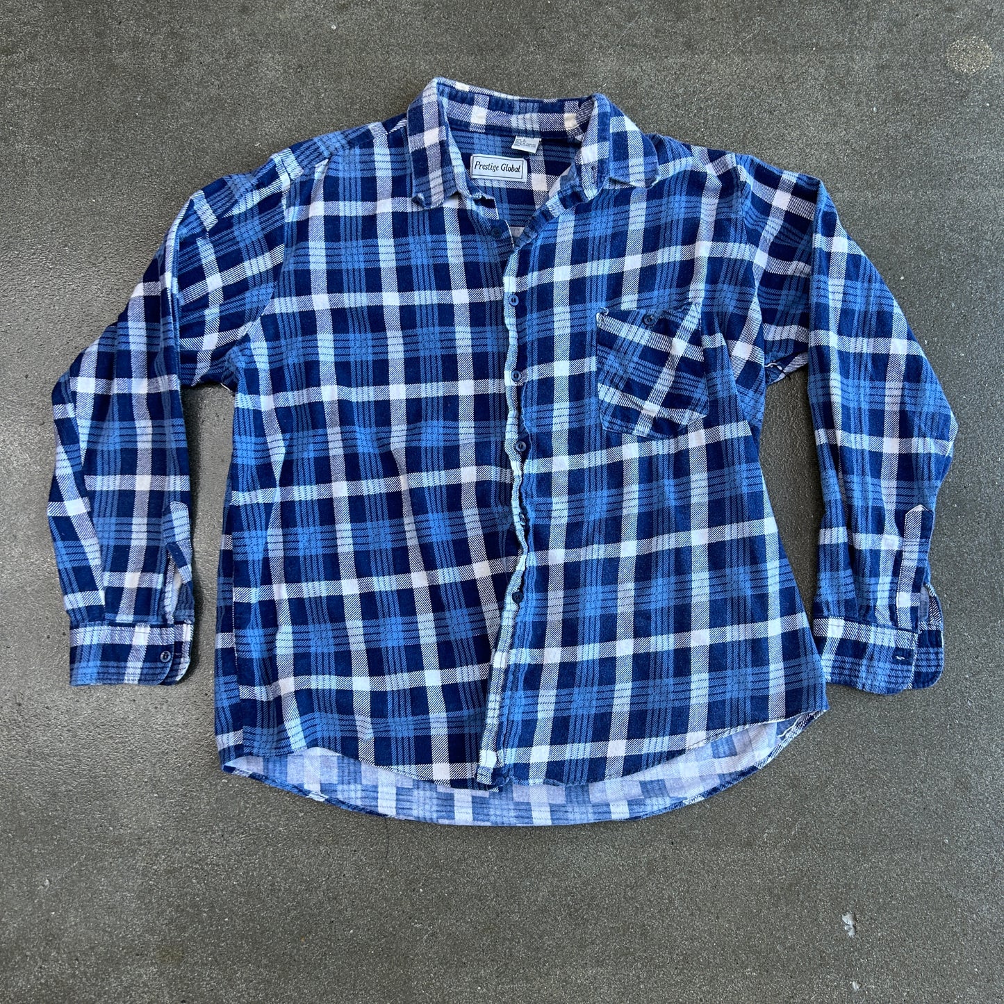 Vintage Prestige Gold Button Up Flannel