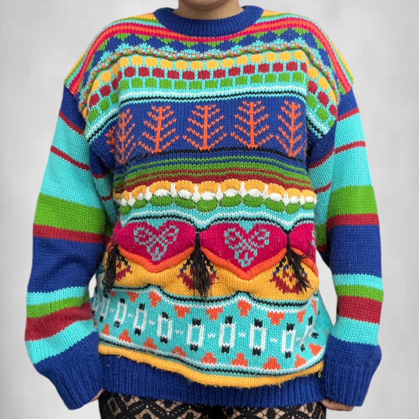 Vintage Amelia Austin Tassel Sweater