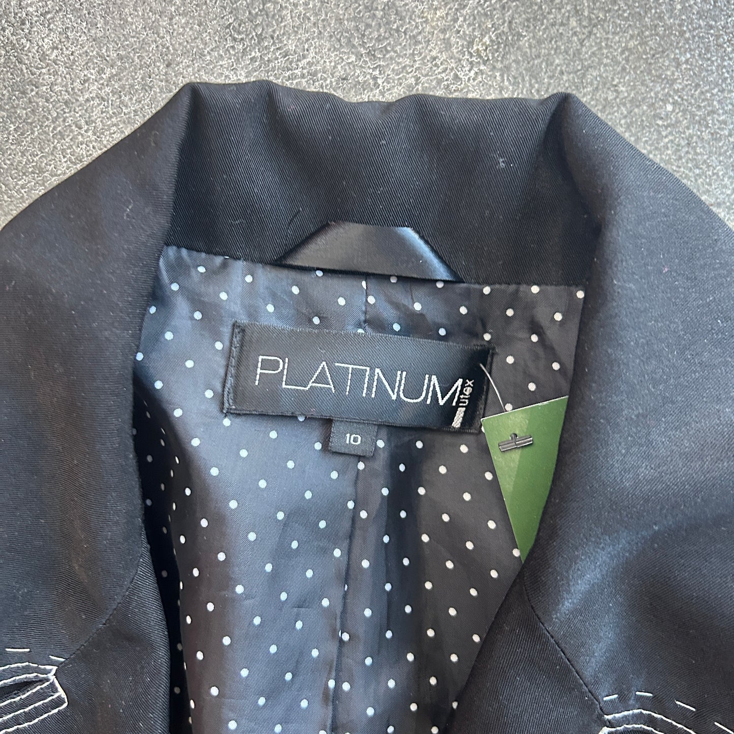 Vintage Platinum Contrast Stitch Trench Coat