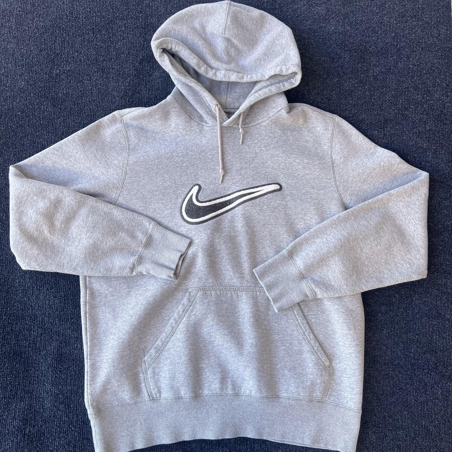 Vintage Y2K Nike Hoodie Swoosh Chenille Logo Sweatshirt