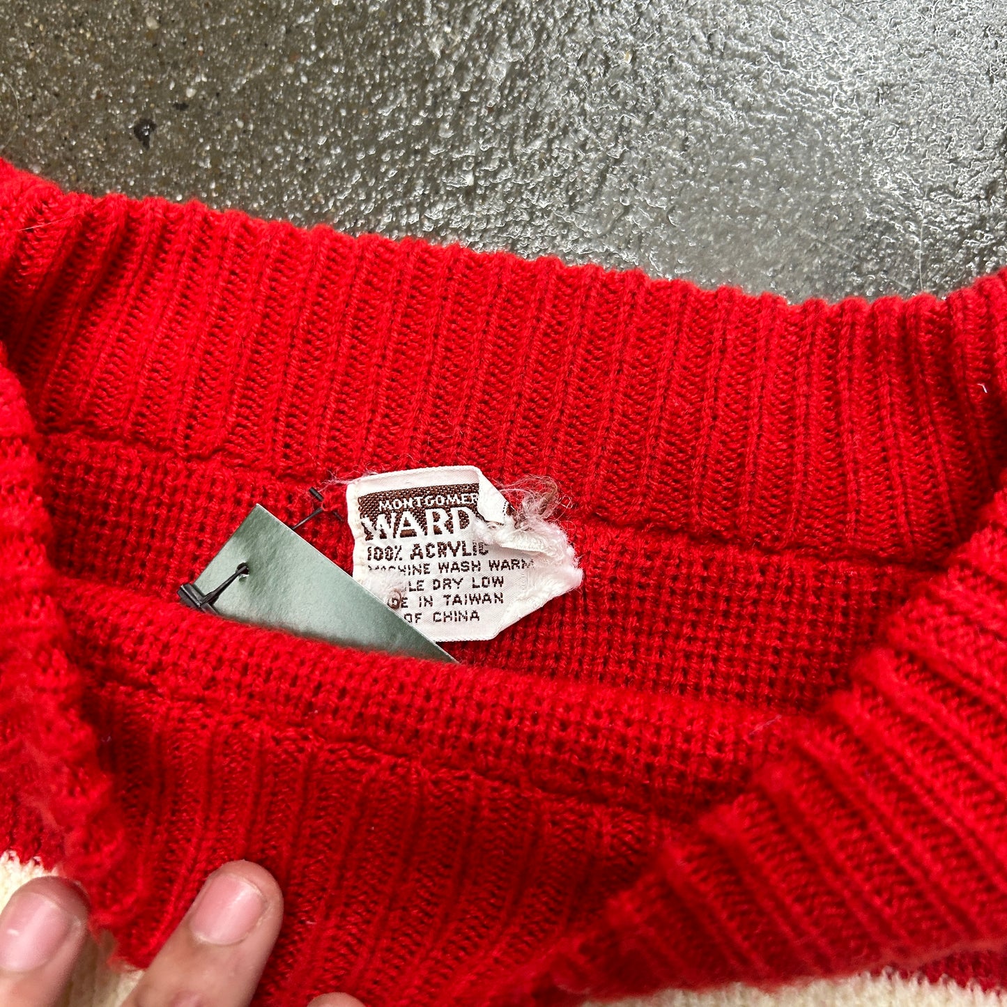 Vintage Montgomery Ward Patterned Sweater