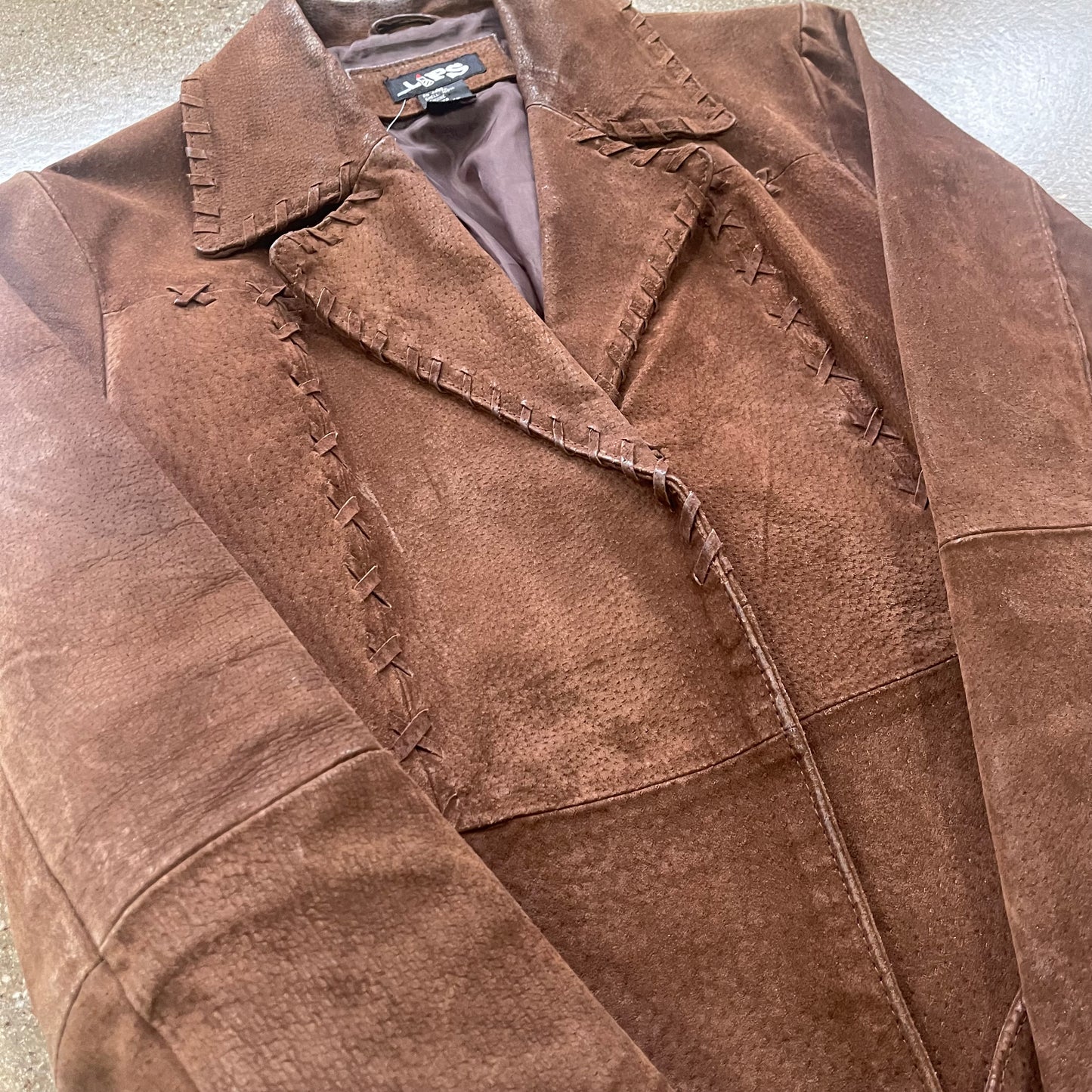 Vintage Lips Suede Jacket