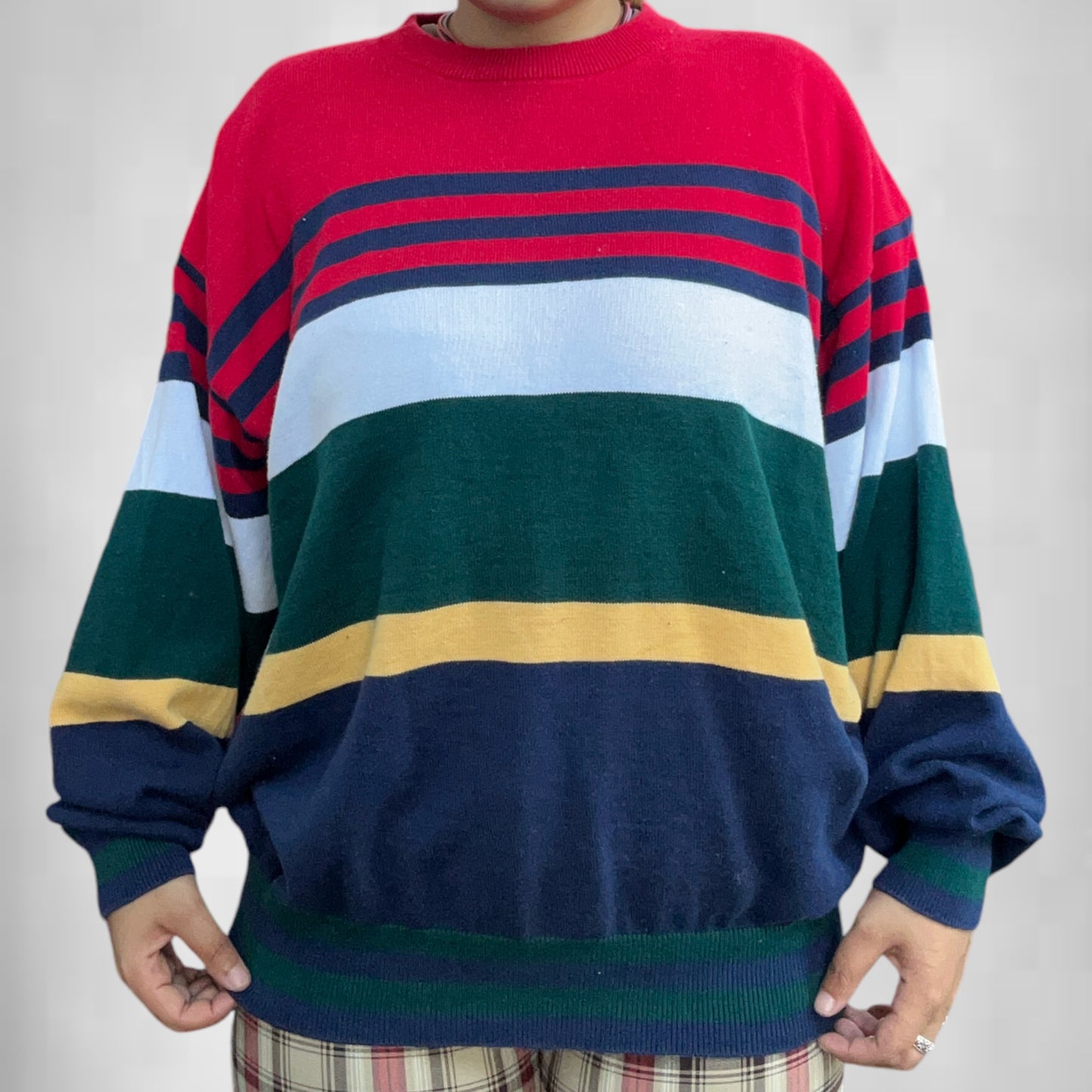 Vintage Cotton Traders Striped Sweater