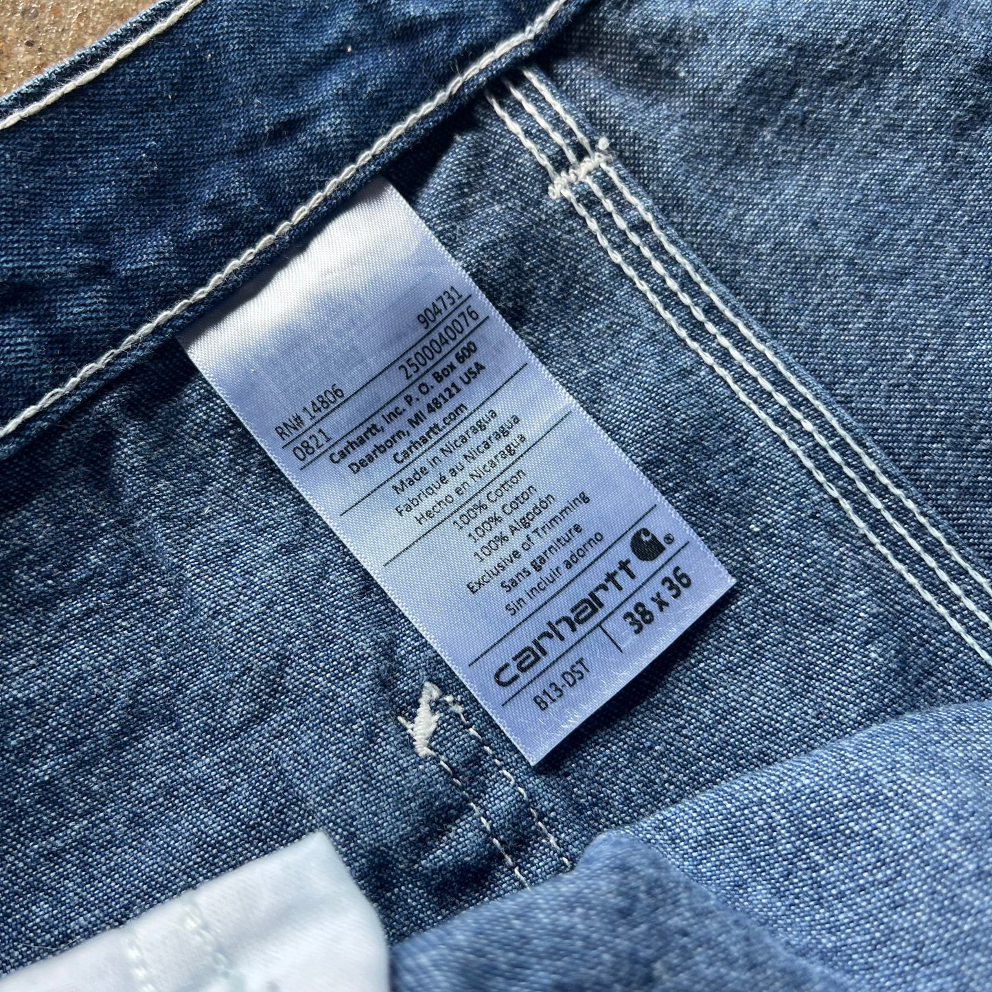 Vintage Carhartt Carpenter Denim Jeans 34x35