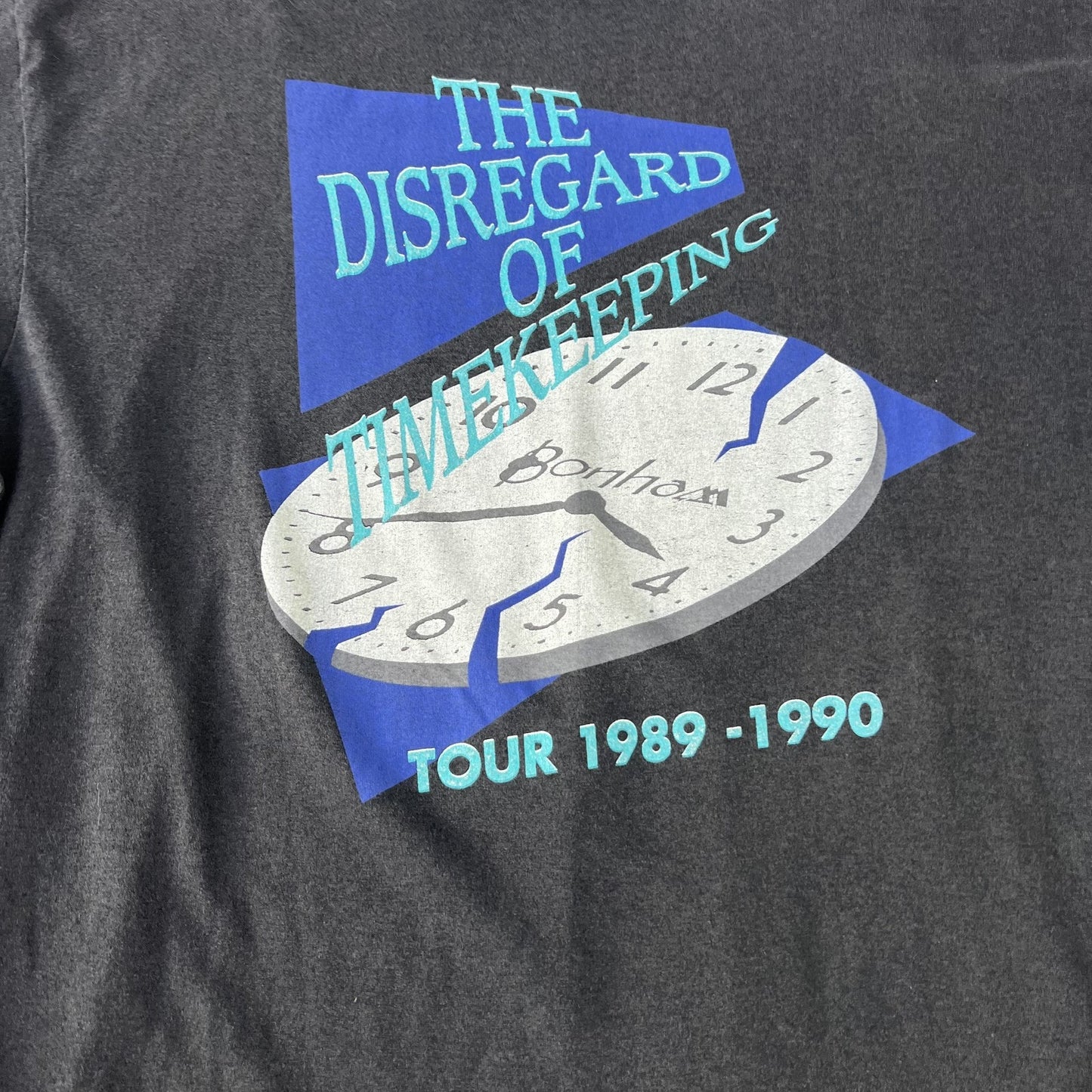 Vintage 90s Bonham Disregard of Timekeeping Tour Tee