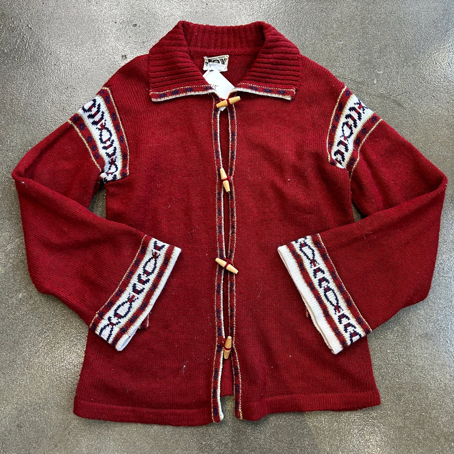 Vintage JOY Keyhole Cardigan