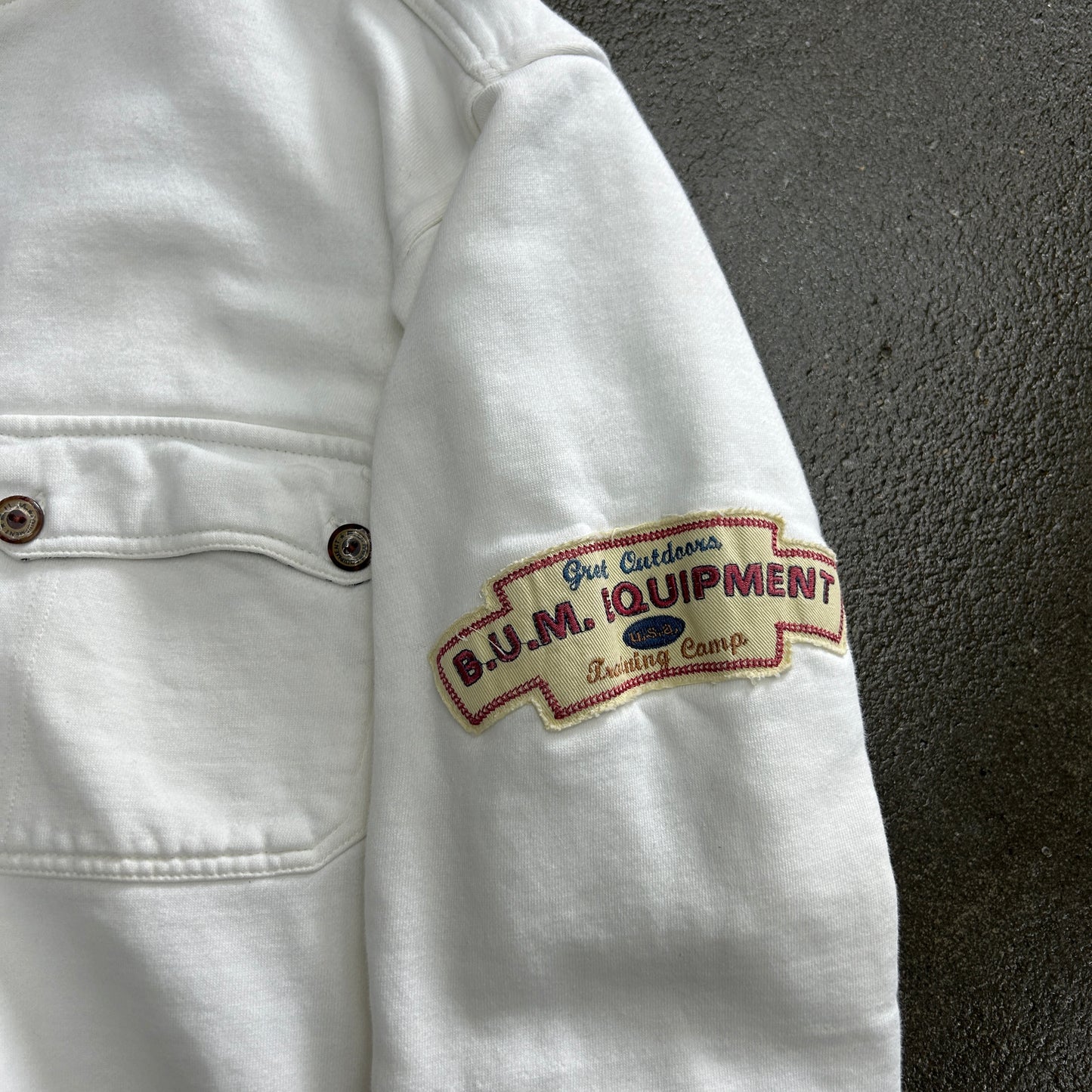 Vintage BUM Equipment Button Down Hoodie