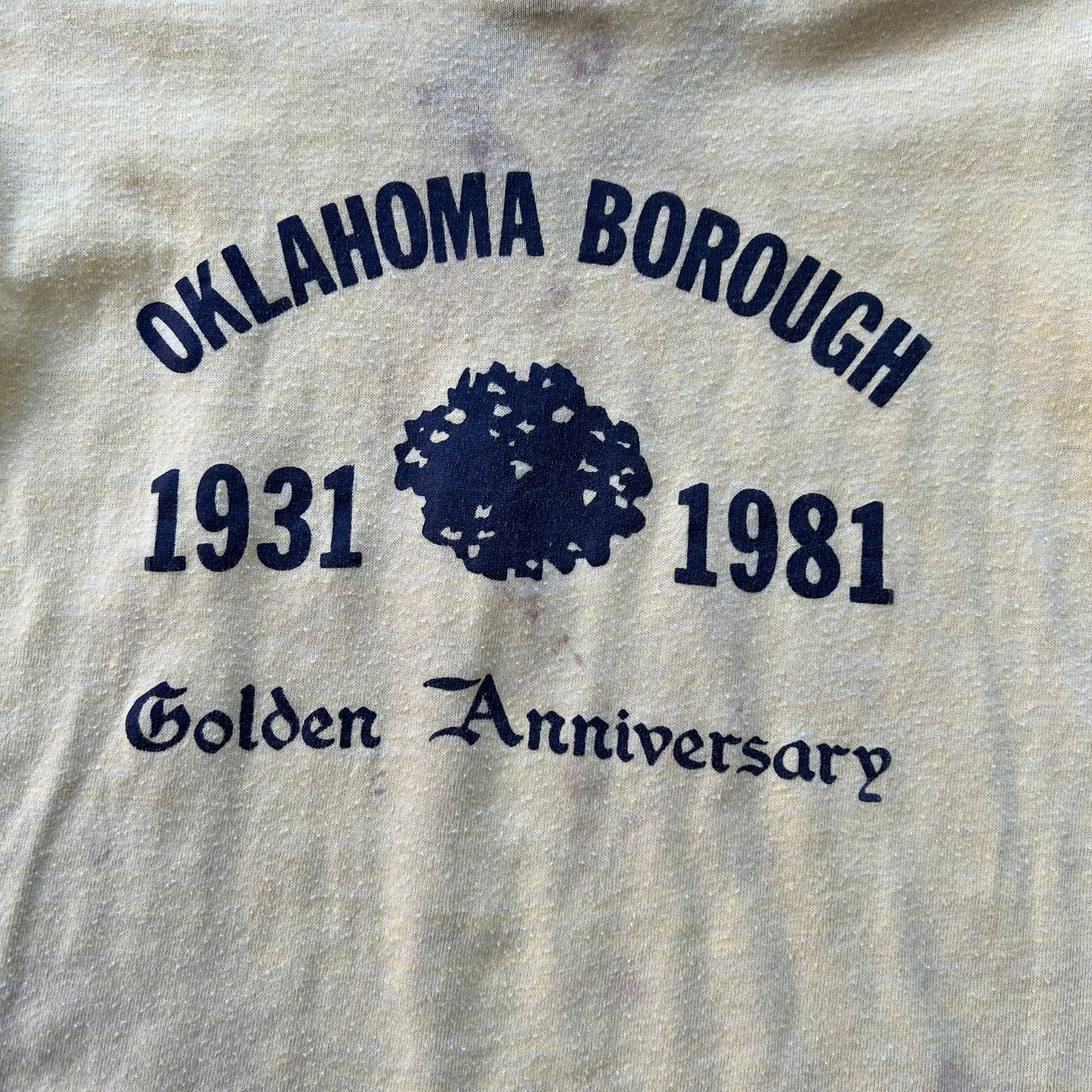 Vintage 1981 Oklahoma Borough Baby Tee